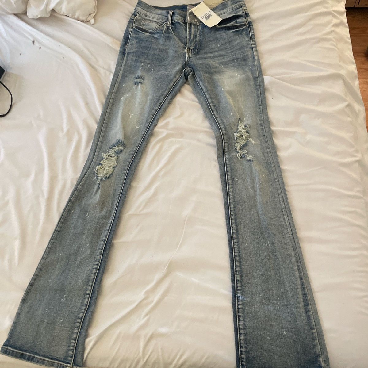 MNML X598 Pond Skinny Flare Denim Size US 29 - 1 Thumbnail