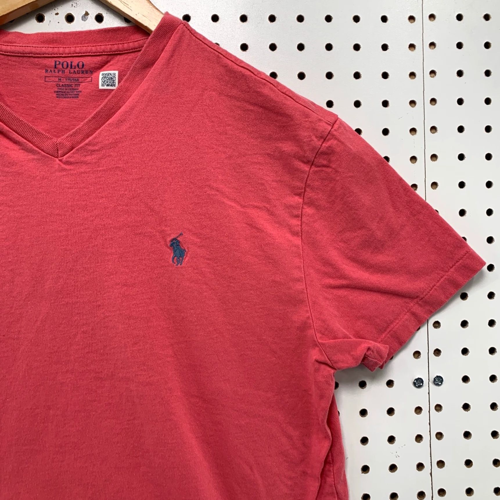 Polo Ralph Lauren VINTAGE Polo Ralph Lauren Shirt Mens XL Faded Red Classic Fit V Neck Preppy Size US XL / EU 56 / 4 - 4 Thumbnail