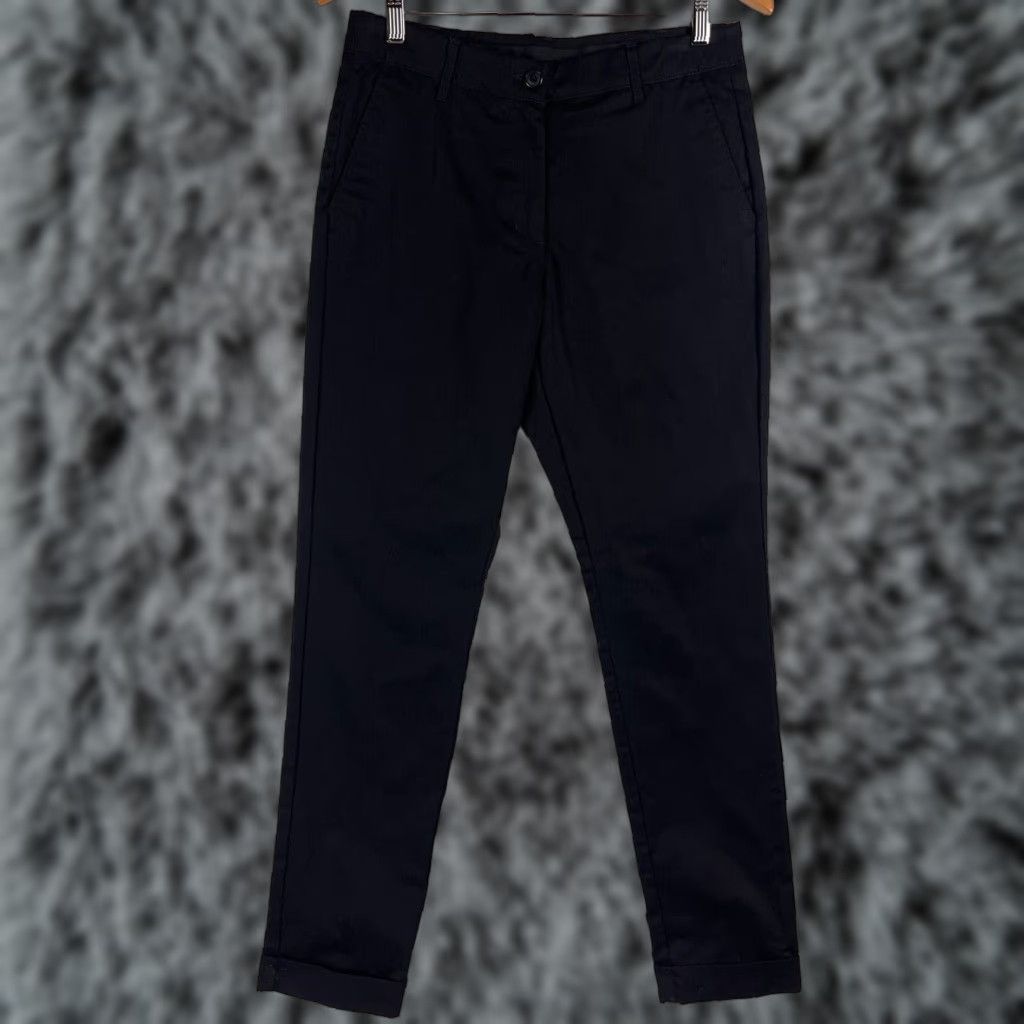 Lands' End Lands' End Black Chino Pants Womens Size 6 Regular Cuff Size 28" / US 6 / IT 42 - 1 Thumbnail
