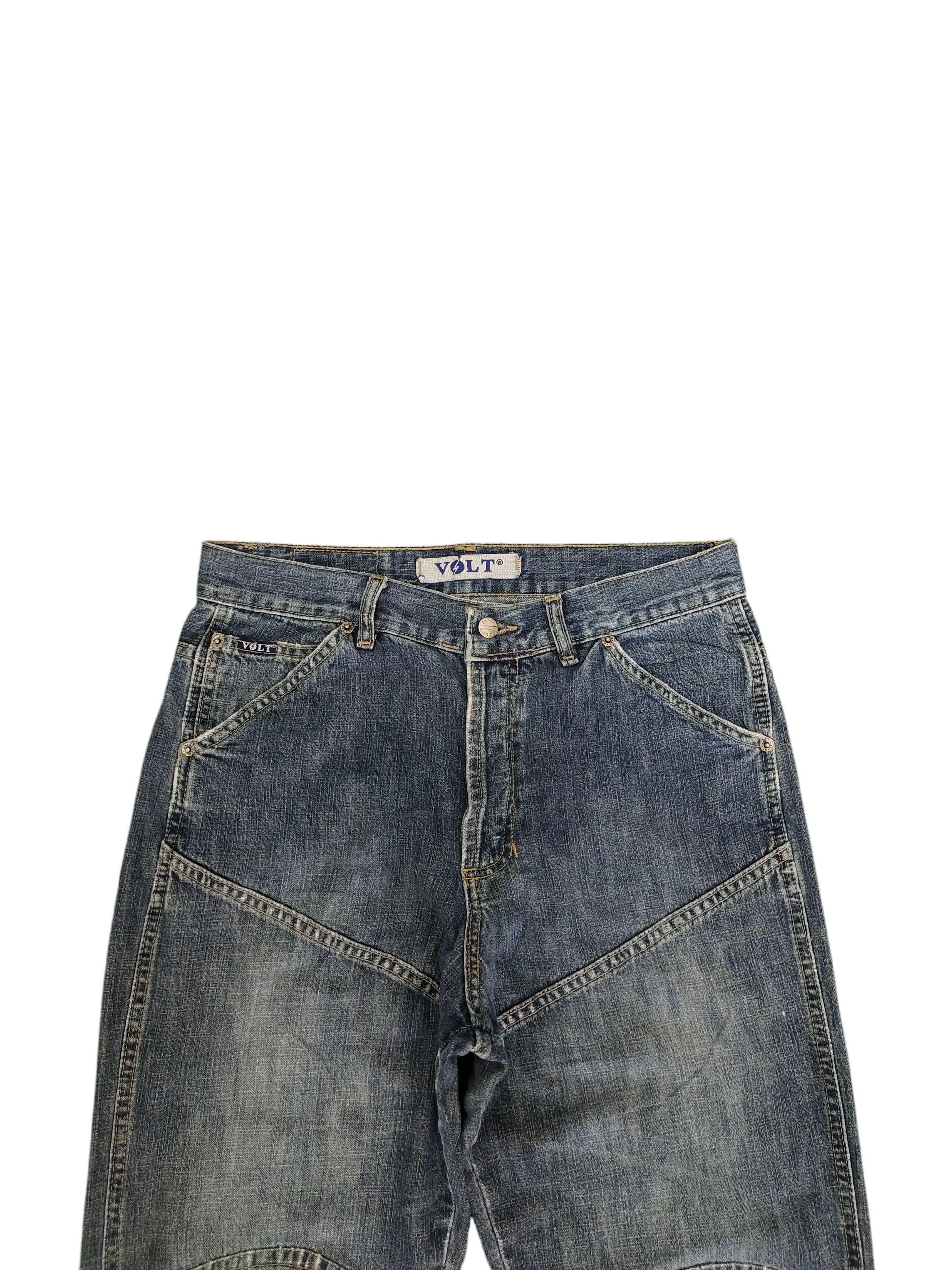 Kapital Vintage Volt Japan Biker Jeans - Distress Faded Grunge Denim Size US 32 / EU 48 - 2 Thumbnail