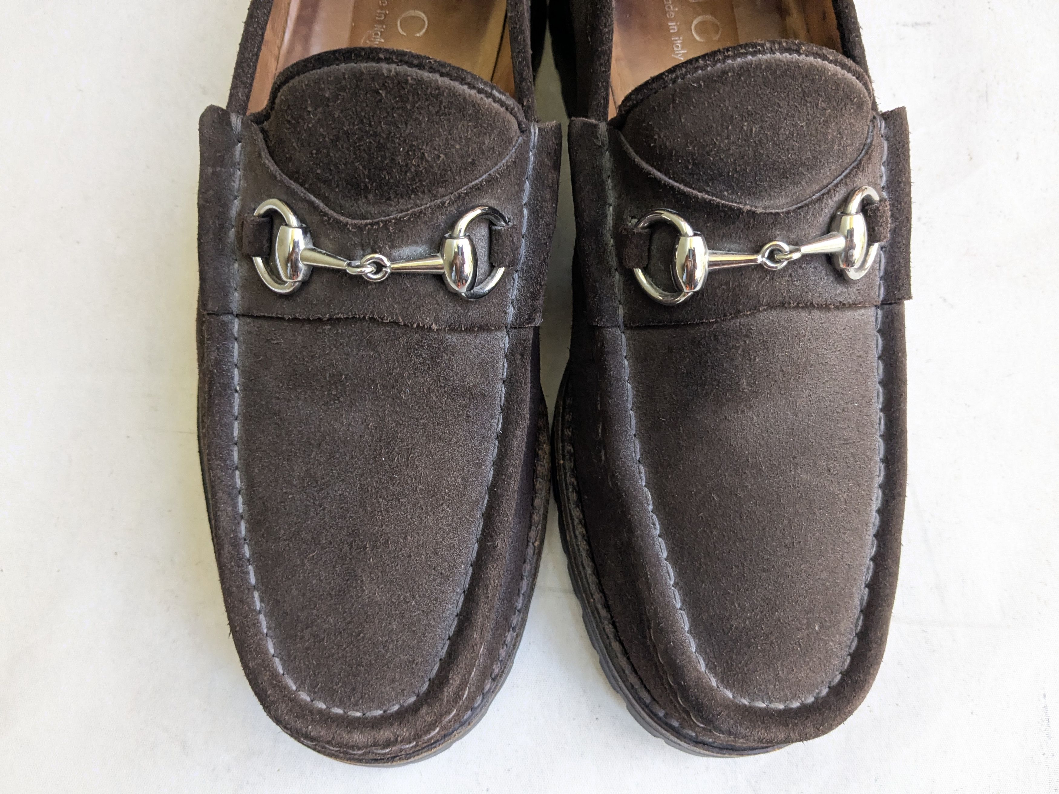 Gucci Gucci Horsebit Loafers Brown Suede Leather 9.5 Snaffle Mules Size US 9.5 / EU 42-43 - 3 Thumbnail