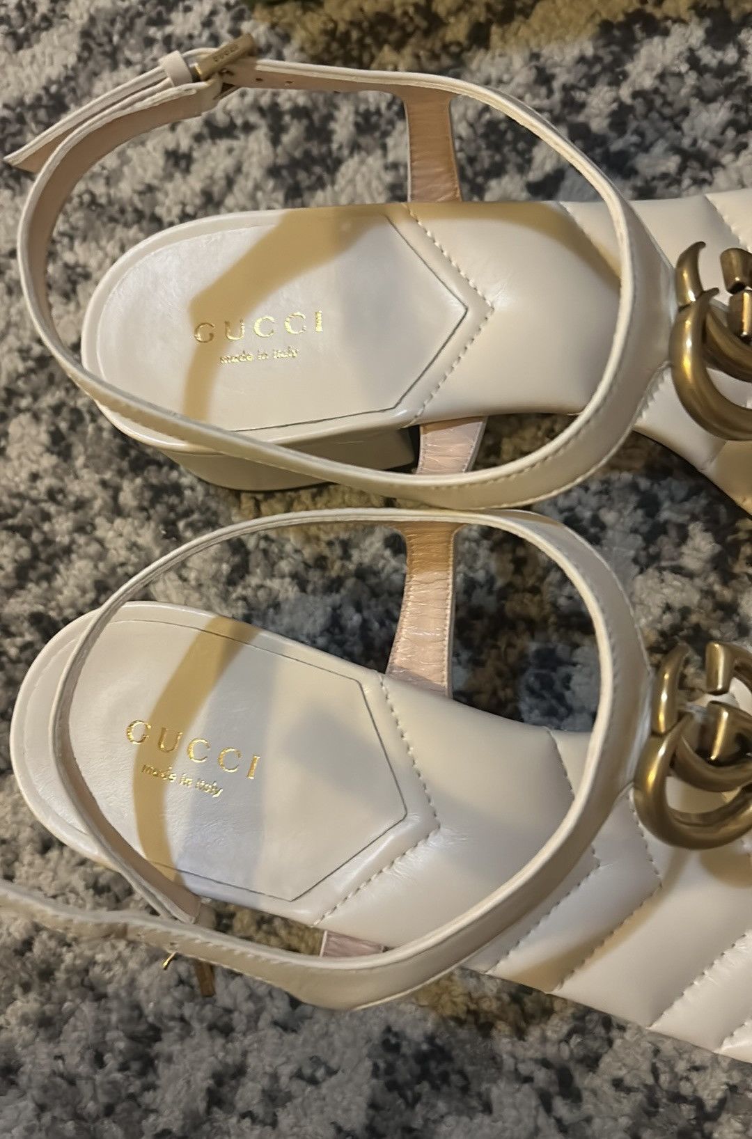 Gucci Gucci Double G Thong Sandal Nappa Mystic White Size US 10.5 / IT 40.5 - 6 Thumbnail