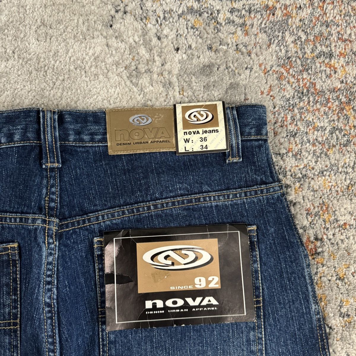 JNCO × Southpole × Vintage Vintage Y2K NOVA baggy EBT food stamp cross print jeans Size US 36 / EU 52 - 6 Thumbnail