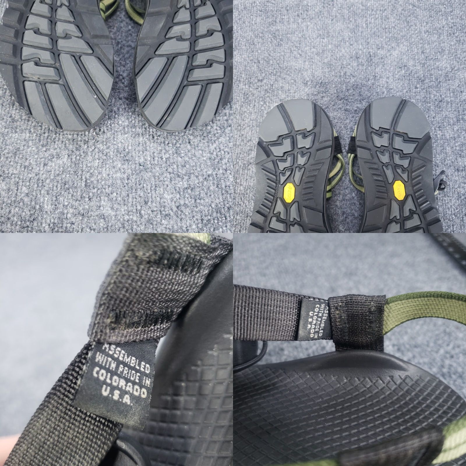 Chaco Chaco Z/Cloud X2 Sandals Womens Size 7 Black Green Kelp Knit Adjustable Casual Size US 8 / IT 38 - 8 Thumbnail