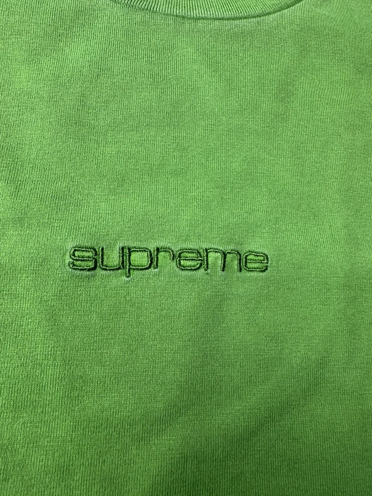 Supreme Over-dyed Embroidered logo tee Size US M / EU 48-50 / 2 - 4 Thumbnail