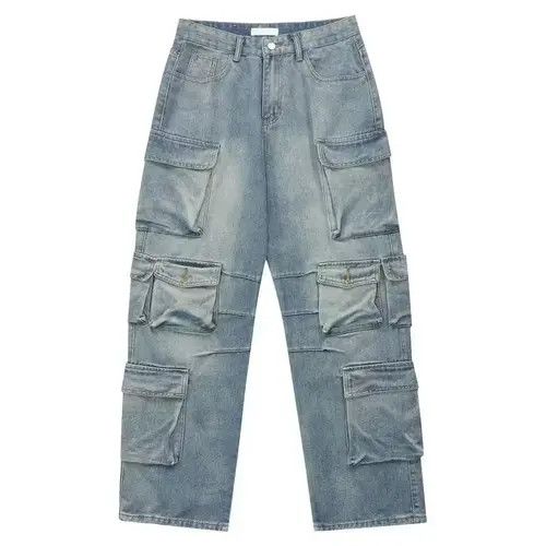 Designer × Japanese Brand × Vintage faded utility hiphop baggy cargo pants Size US 32 / EU 48 - 4 Thumbnail