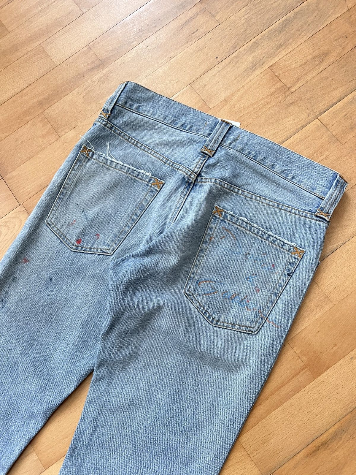 Dolce & Gabbana Dolce & Gabbana painted jeans from 2004 Size US 31 - 7 Thumbnail