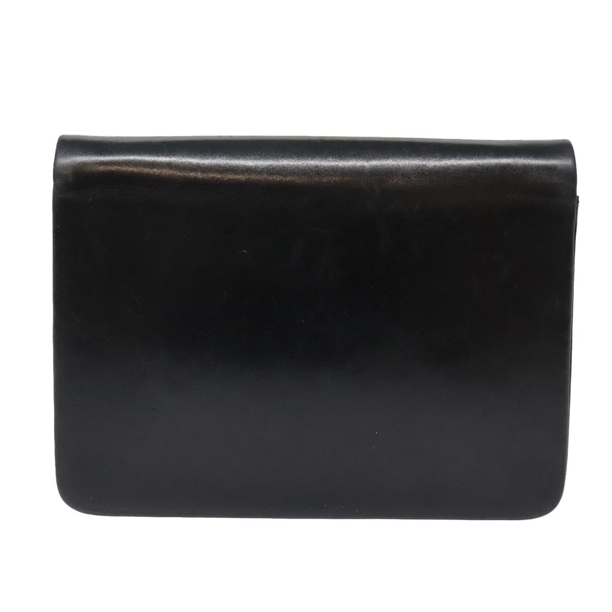 Dior DIOR Chain Shoulder Bag Leather Black Gold Size ONE SIZE - 2 Thumbnail
