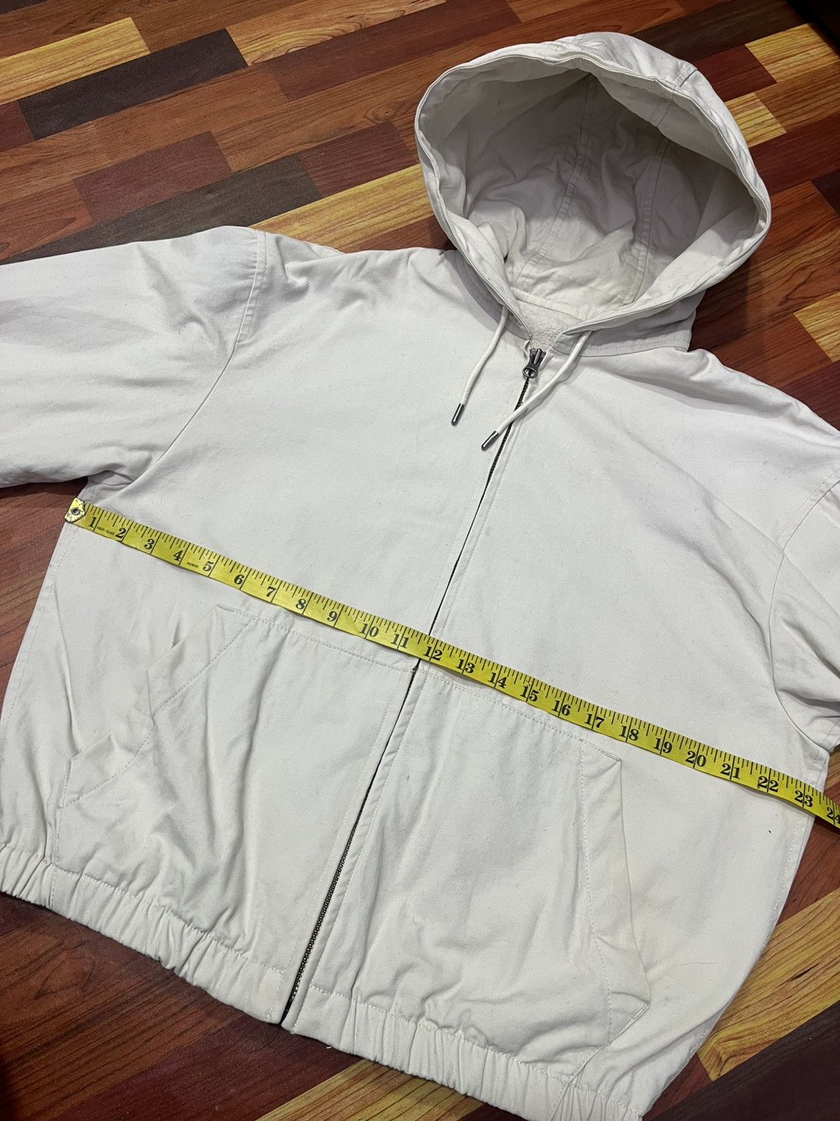 Lemaire × Uniqlo Uniqlo x Lemaire Beige Hooded Jacket Boxy Fit Size S / US 4 / IT 40 - 9 Thumbnail