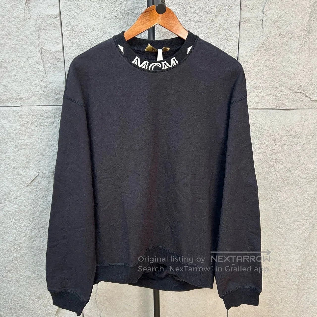MCM MCM Black Logo Sweatshirt Size 165/84A. Size US M / EU 48-50 / 2 - 1 Thumbnail