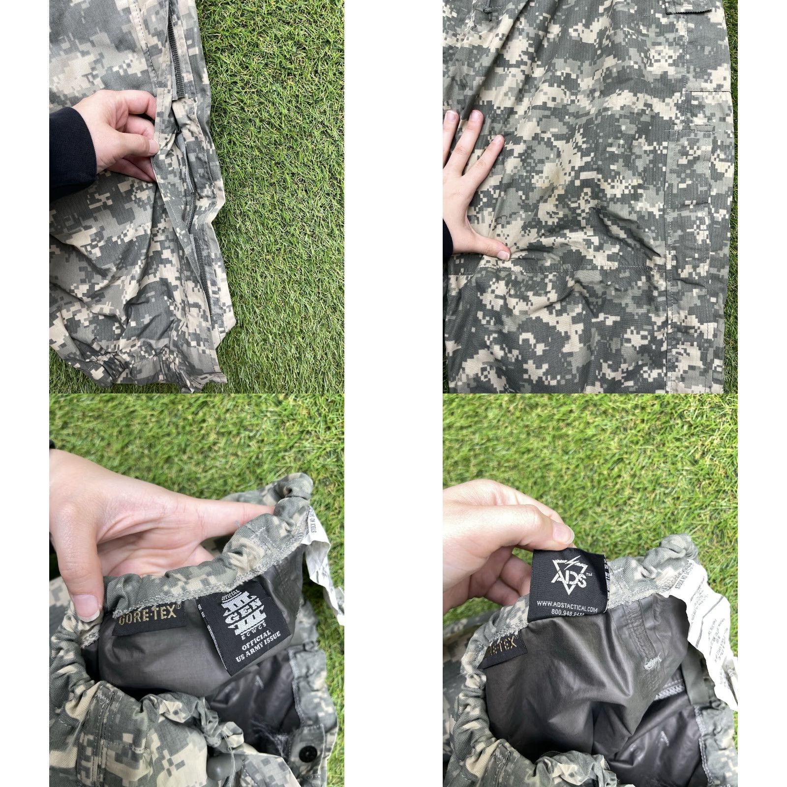 Vintage VINTAGE US Army Goretex Pants Waterproof Gen III Ripstop Digital Camo 32x27 Medium Reg Size US 31 - 8 Thumbnail