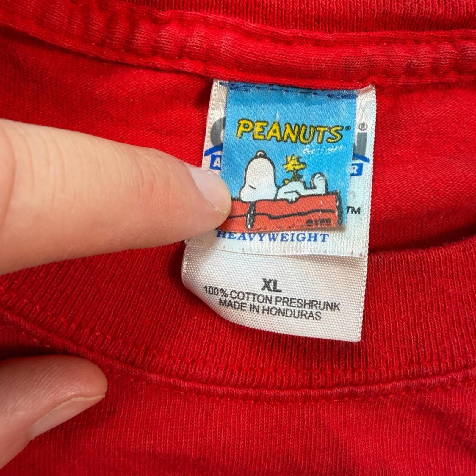 Peanuts Vintage Snoopy Peanuts Patriotic T Shirt XL Red Woodstock Size US XL / EU 56 / 4 - 4 Thumbnail