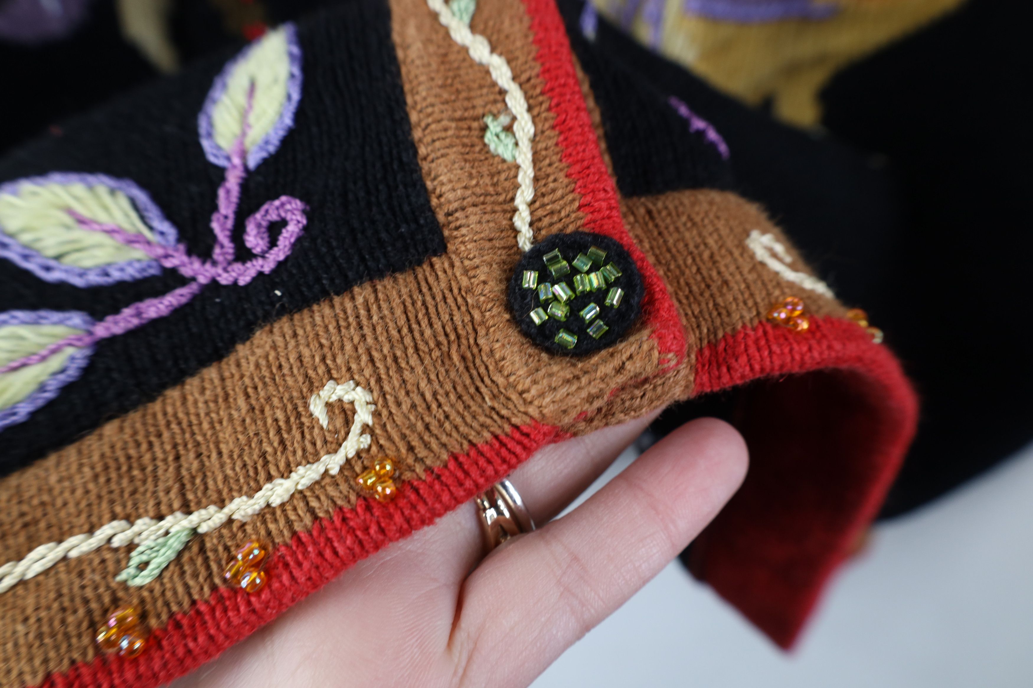 Vintage Vintage 90s Streetwear Embroidered Chicken Cardigan Sweater Size L / US 10 / IT 46 - 9 Thumbnail