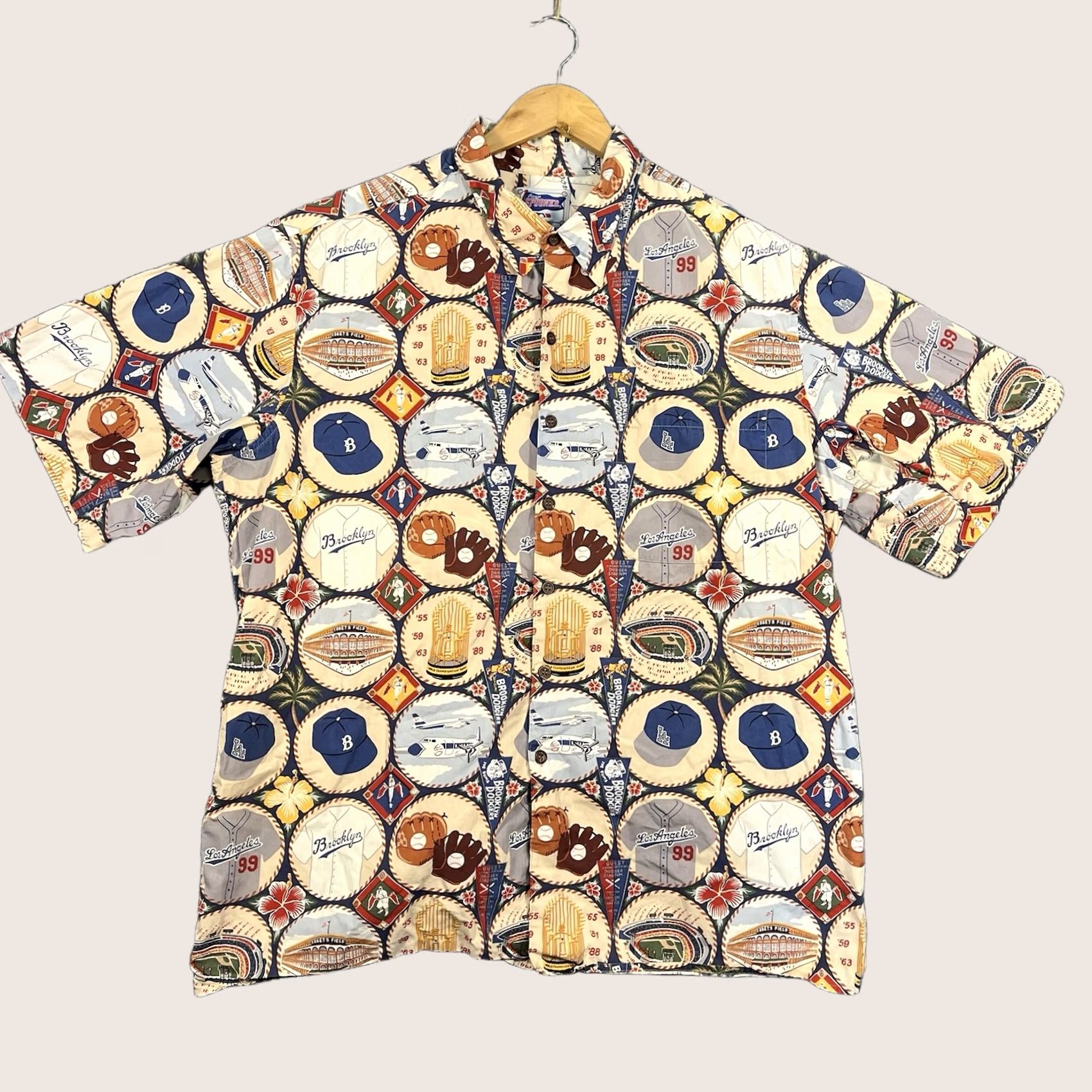 Reyn Spooner VINTAGE Reyn Spooner Shirt Mens 2XL Dodgers Los Angeles Brooklyn Button Size US XXL / EU 58 / 5 - 1 Thumbnail