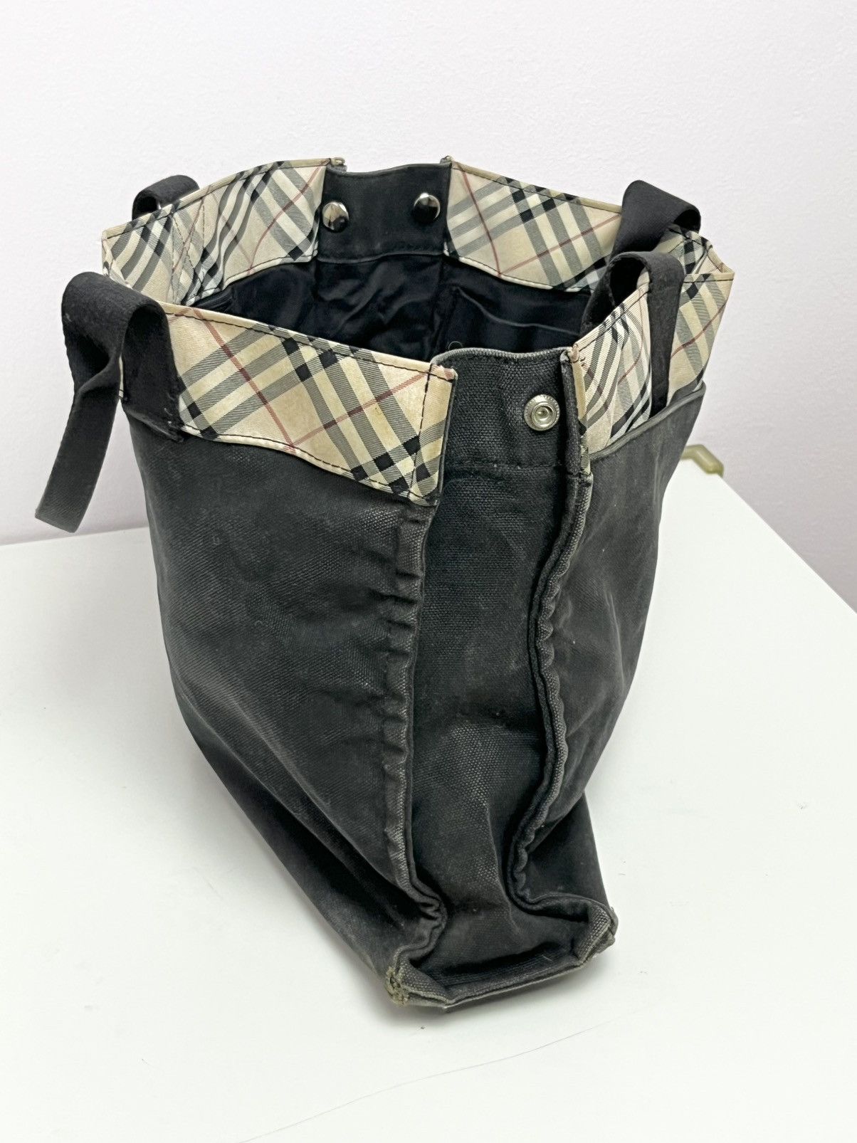 Burberry Burberry London Blue Label Nova Check Camvas Tote Bag Size ONE SIZE - 13 Thumbnail