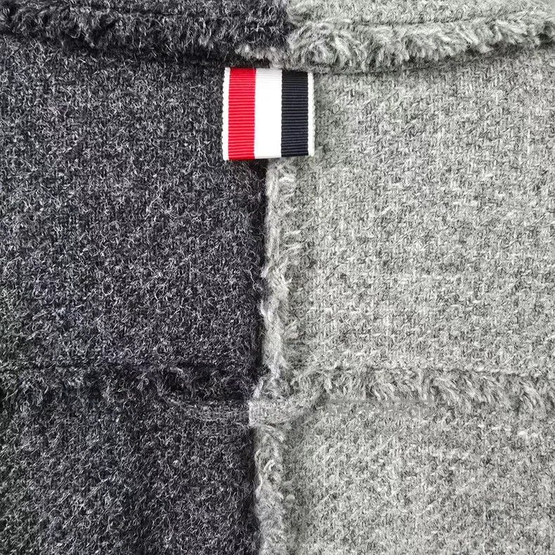 Thom Browne Thom Browne Wool Colorblock Patchwork Collar Casual Jacket Size US M / EU 48-50 / 2 - 6 Thumbnail
