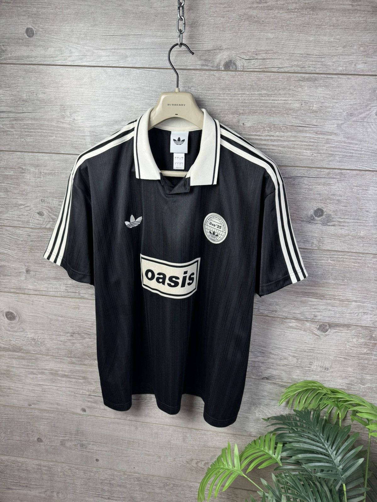Adidas Adidas x Oasis Tour Jacquard Jersey 'Black' - Size L Size US L / EU 52-54 / 3 - 4 Thumbnail