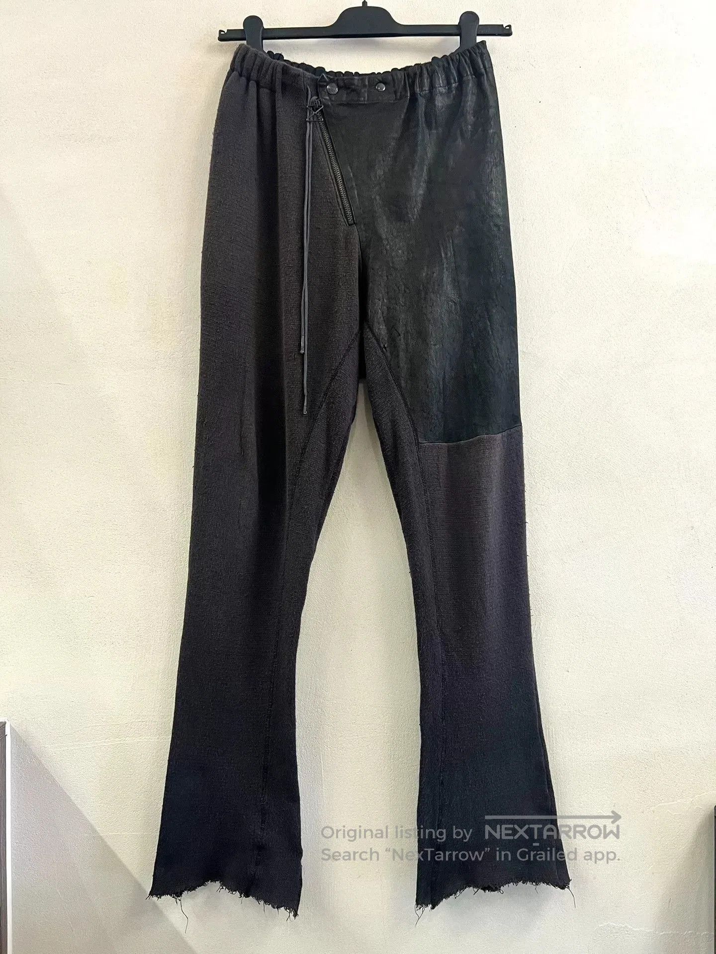 Rick Owens Rick Owens Style Leather Flared Pants. Size US 28 / EU 44 - 1 Thumbnail