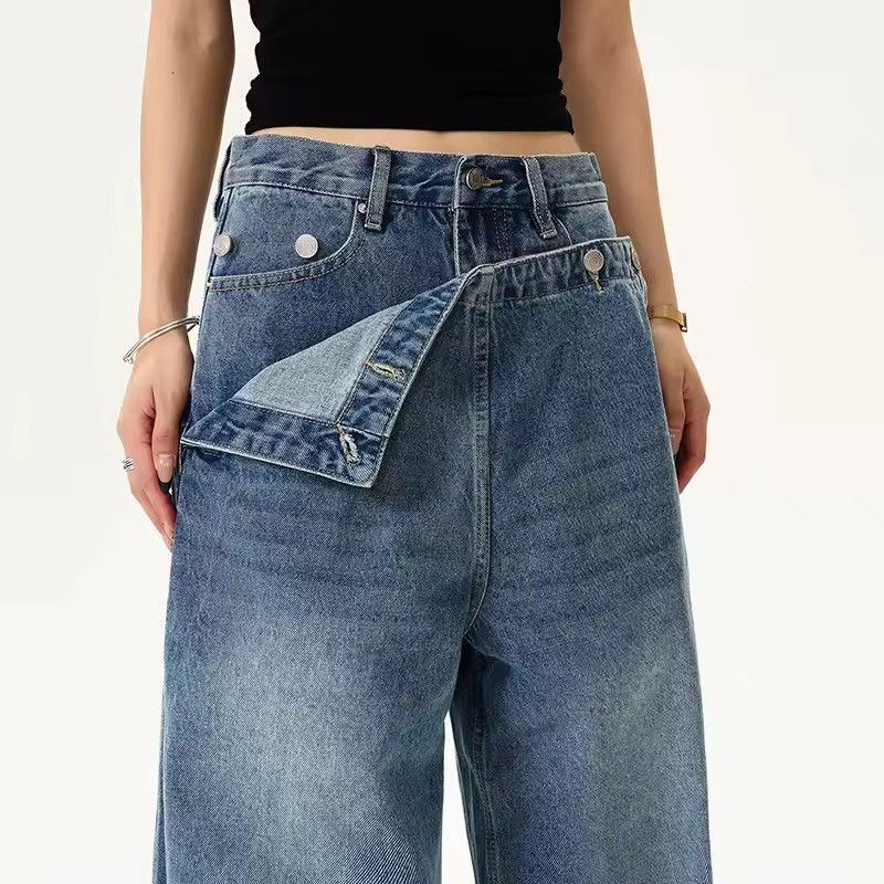 Jean Designer Stylish Straight Deconstructive Jeans Trousers Size US 30 / EU 46 - 4 Thumbnail