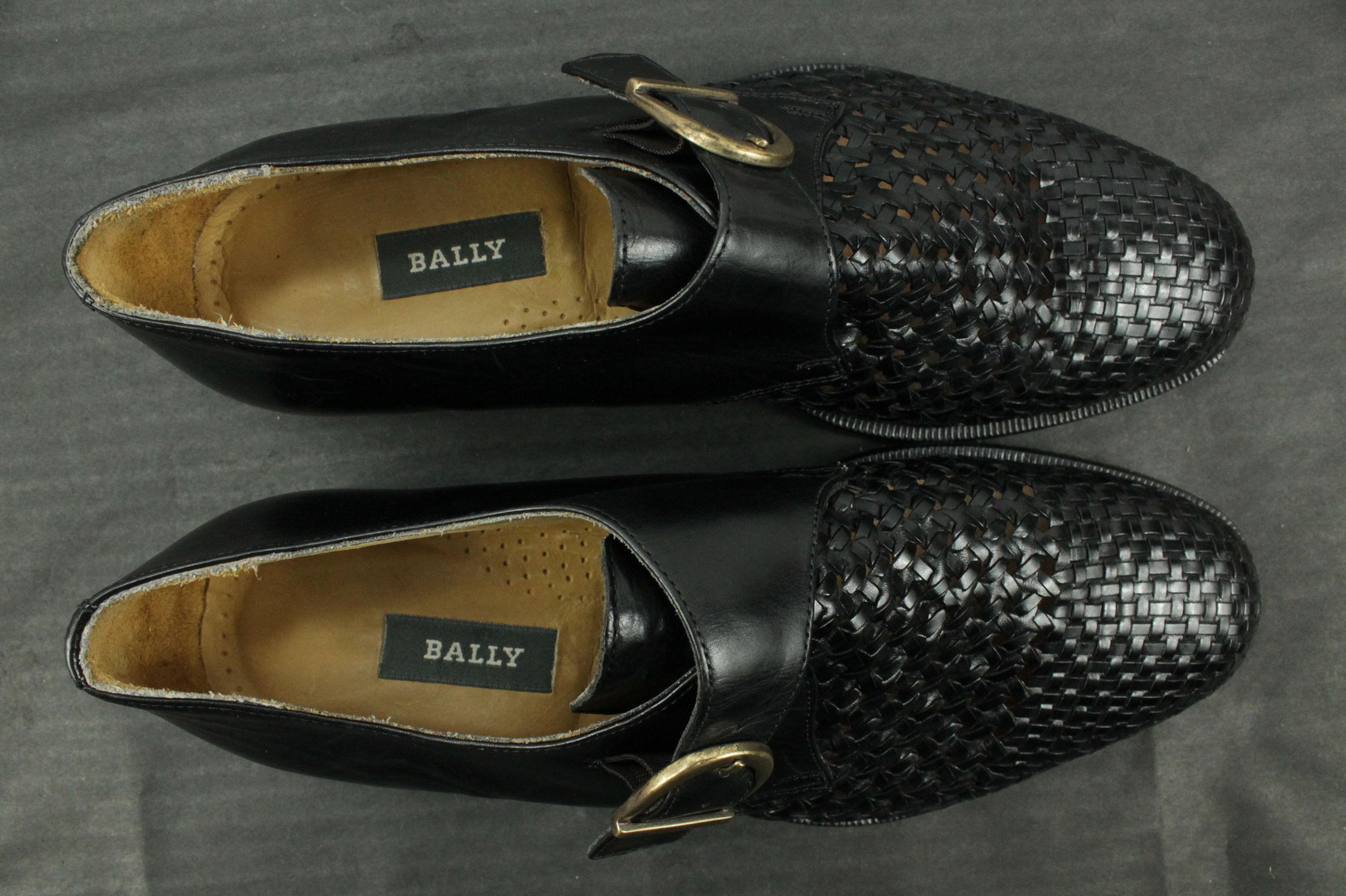 Bally Vintage Bally Lomondo Black Mesh Leather Dress Shoes Size US 9 / EU 42 - 6 Thumbnail