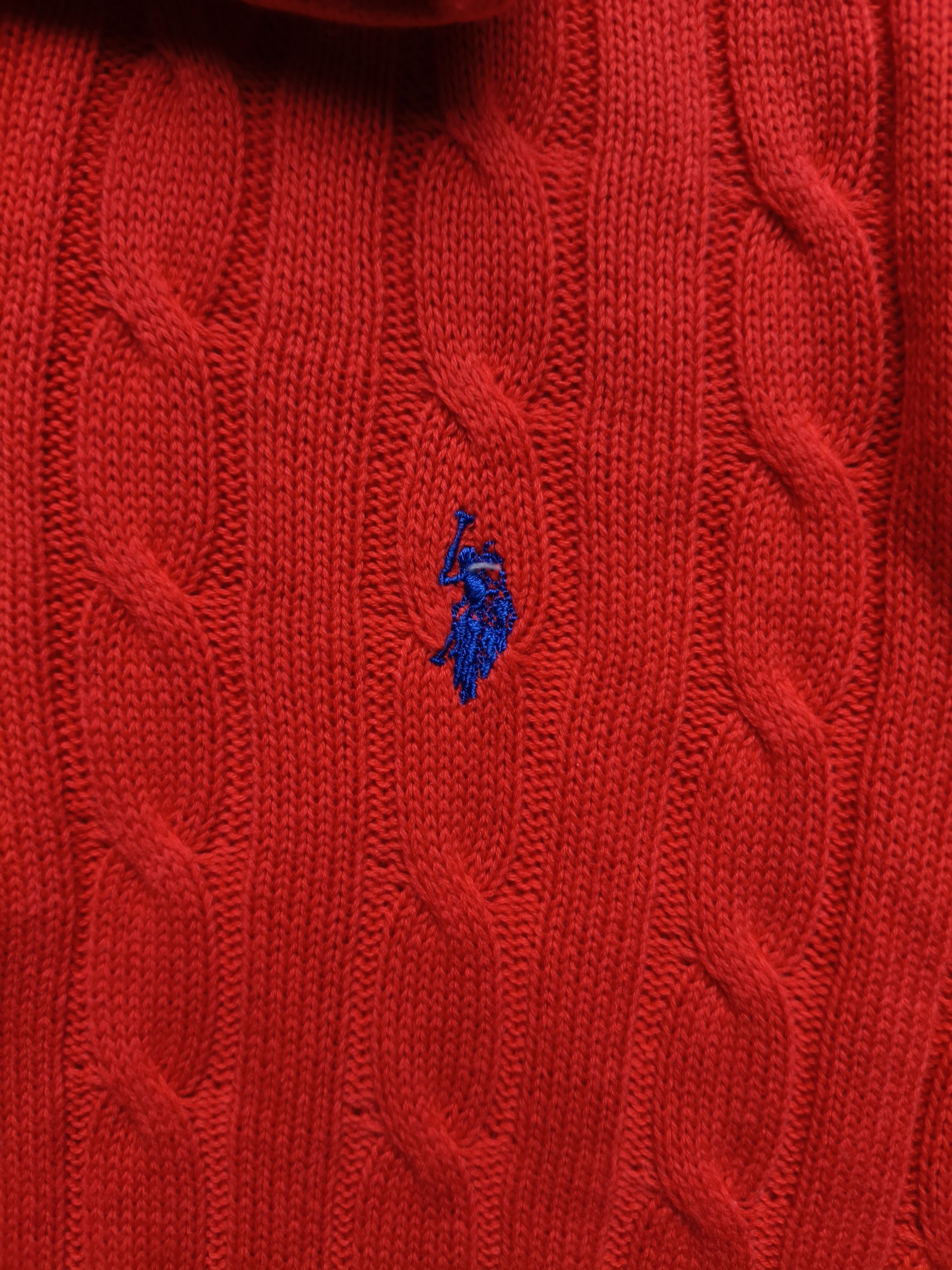 U.S. Polo Assn. Halfzip cable knit Size US M / EU 48-50 / 2 - 9 Thumbnail