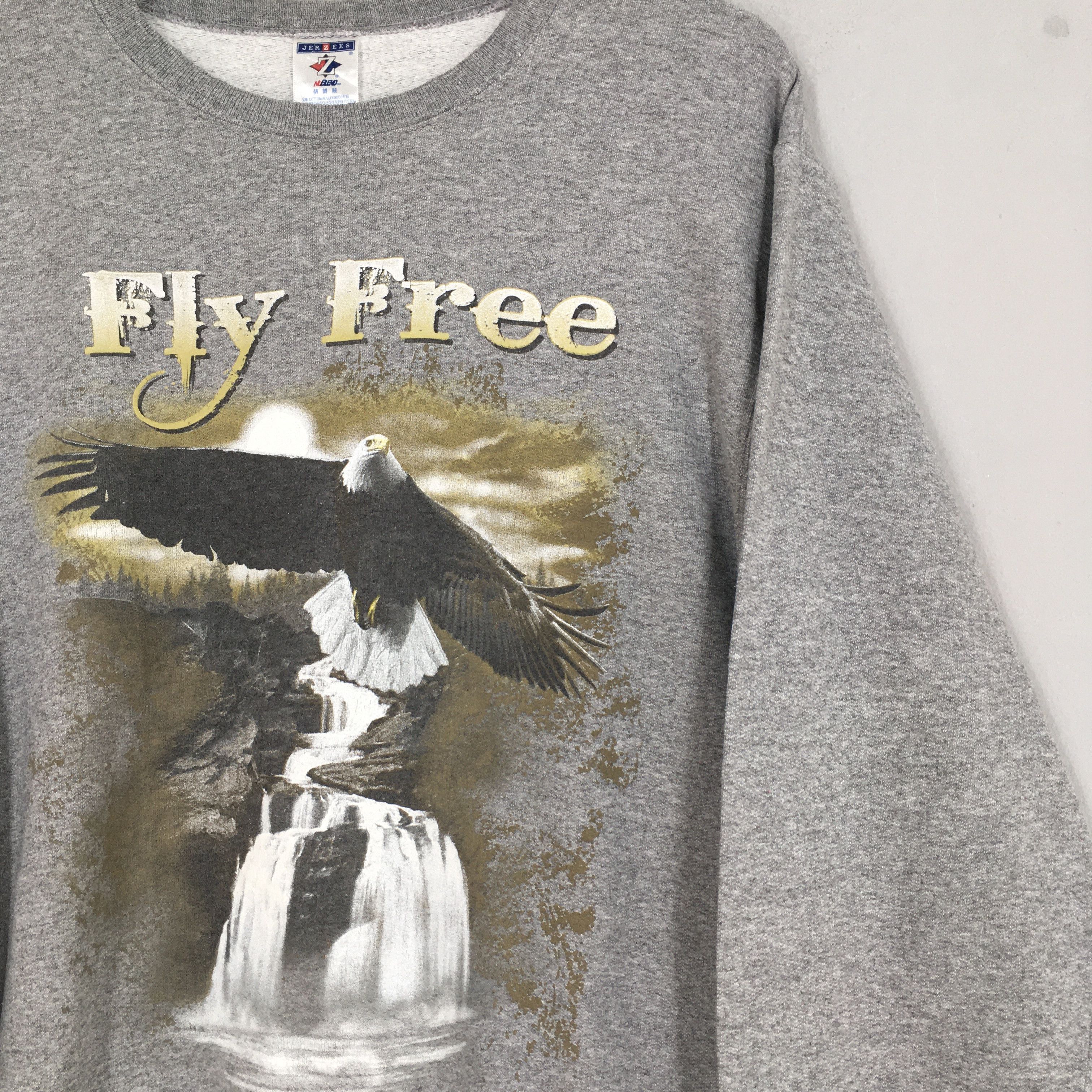 Habitat × Vintage Vintage Y2K Eagles Animal Fly Free Sweatshirt Medium Size US M / EU 48-50 / 2 - 2 Thumbnail