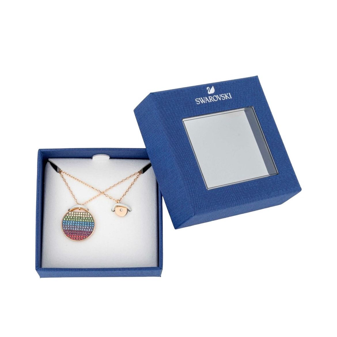 Swarovski Swarovski Double Layered Rainbow Pendant Necklace Size ONE SIZE - 1 Thumbnail