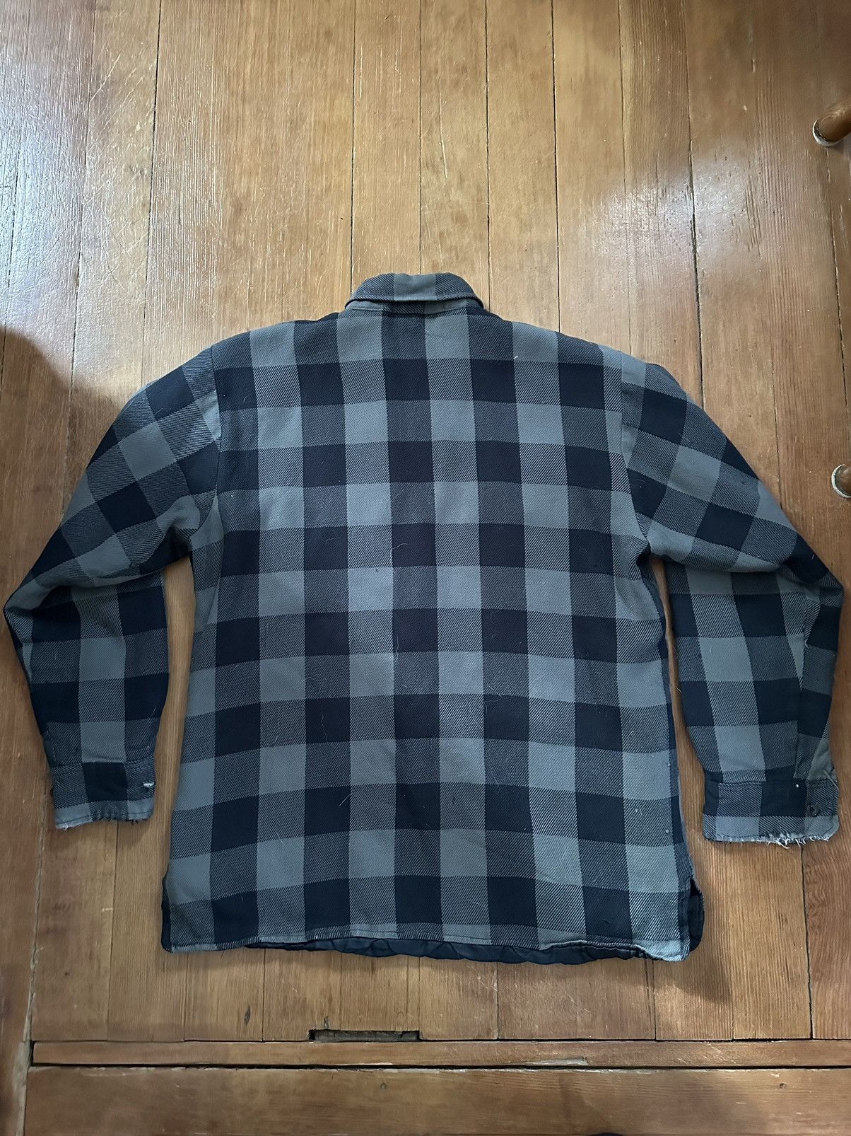 Vintage Vintage distressed quilted flannel plaid button up Size US M / EU 48-50 / 2 - 2 Thumbnail