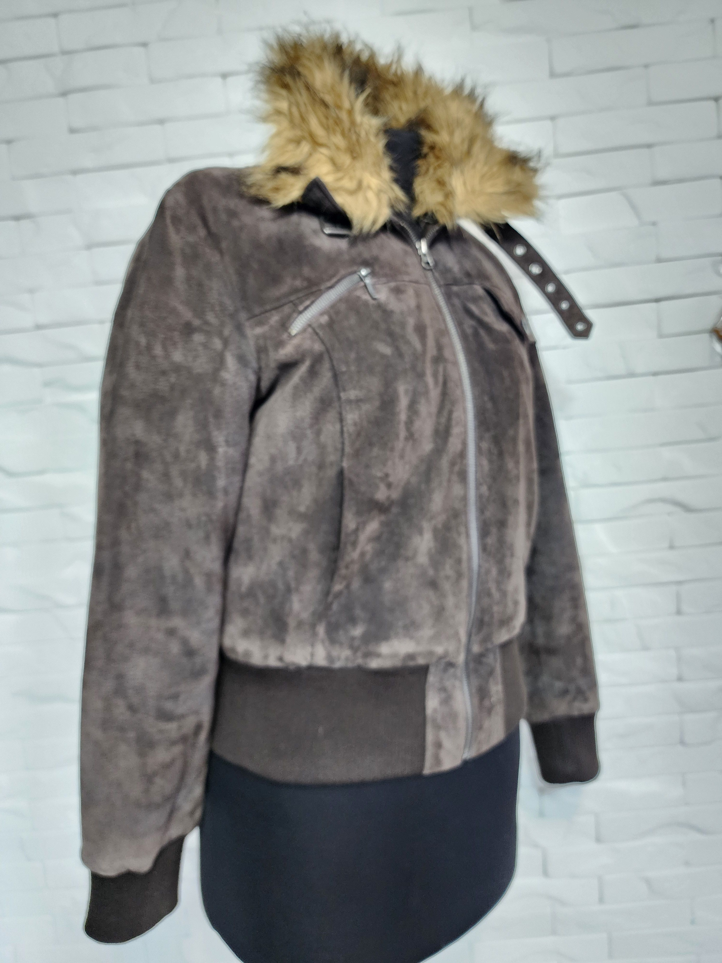 Other Brown Suede Jacket: Women's Classic Bjmber. Size M / US 6-8 / IT 42-44 - 3 Thumbnail