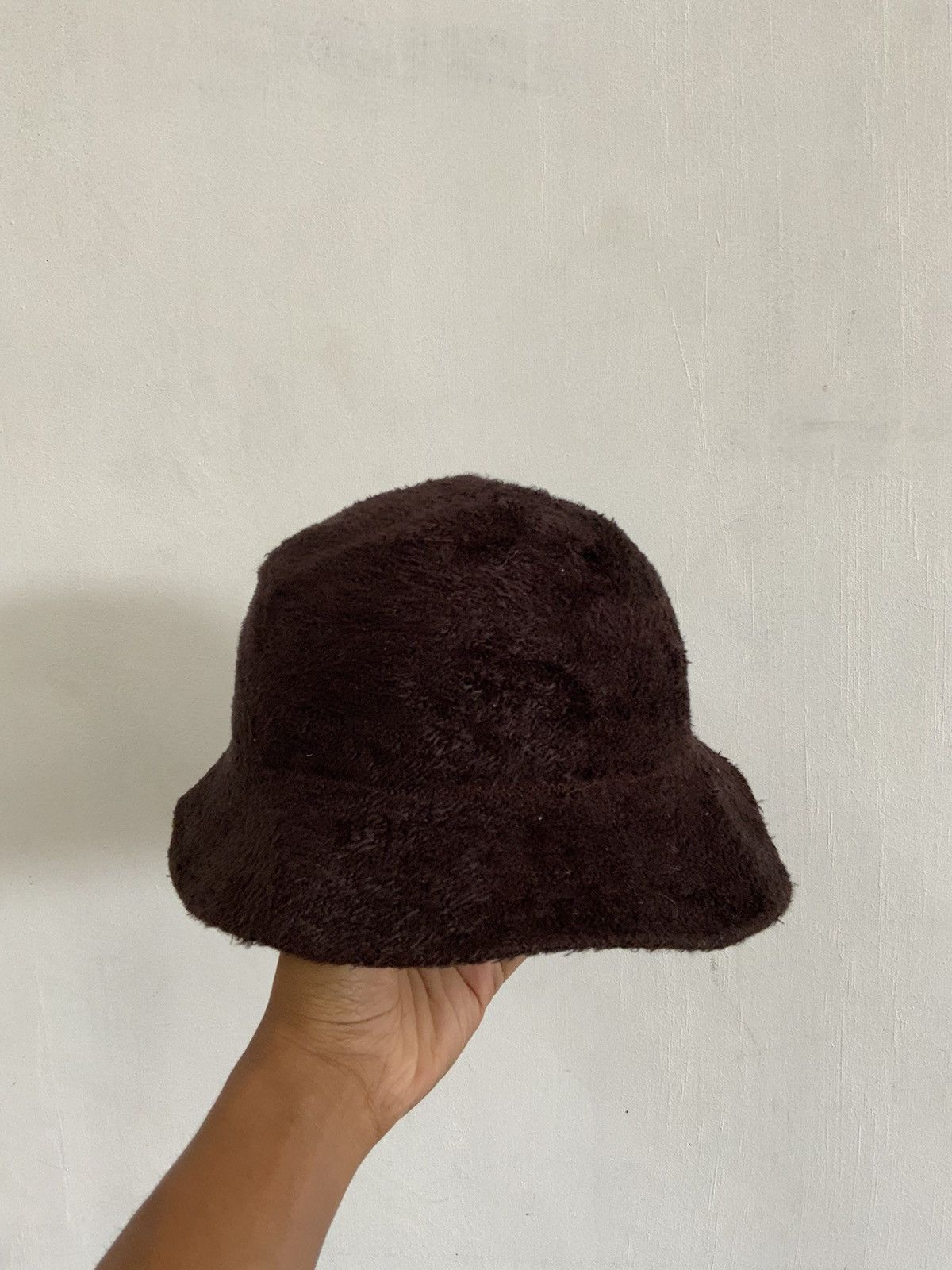 Japanese Brand Mohair Fur Brown Outdoor Bucket Hat Cap Size ONE SIZE - 2 Thumbnail