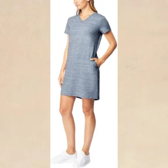 Other 32 Degrees Womens M Gray Shirt Dress Cozy Fleece Lined Soft Size M / US 6-8 / IT 42-44 - 1 Thumbnail