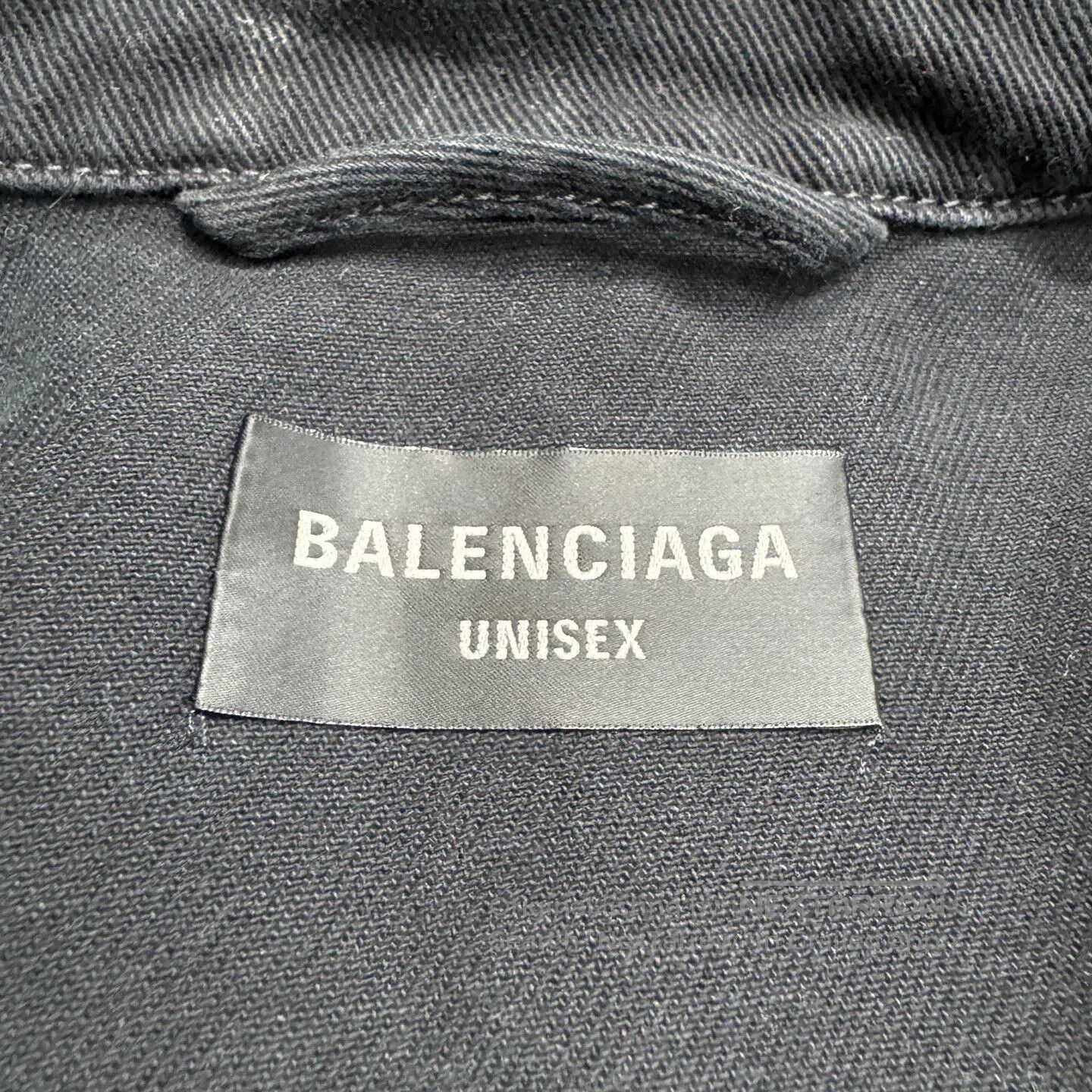Balenciaga Balenciaga Tape-printed letter denim jacket| Size US S / EU 44-46 / 1 - 3 Thumbnail