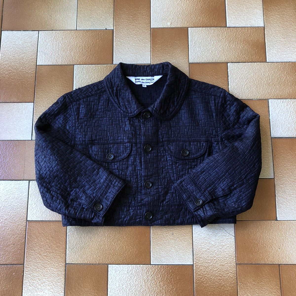 Comme des Garcons COMME des GARCONS Cropped Textured Jacket Size S / US 4 / IT 40 - 7 Thumbnail