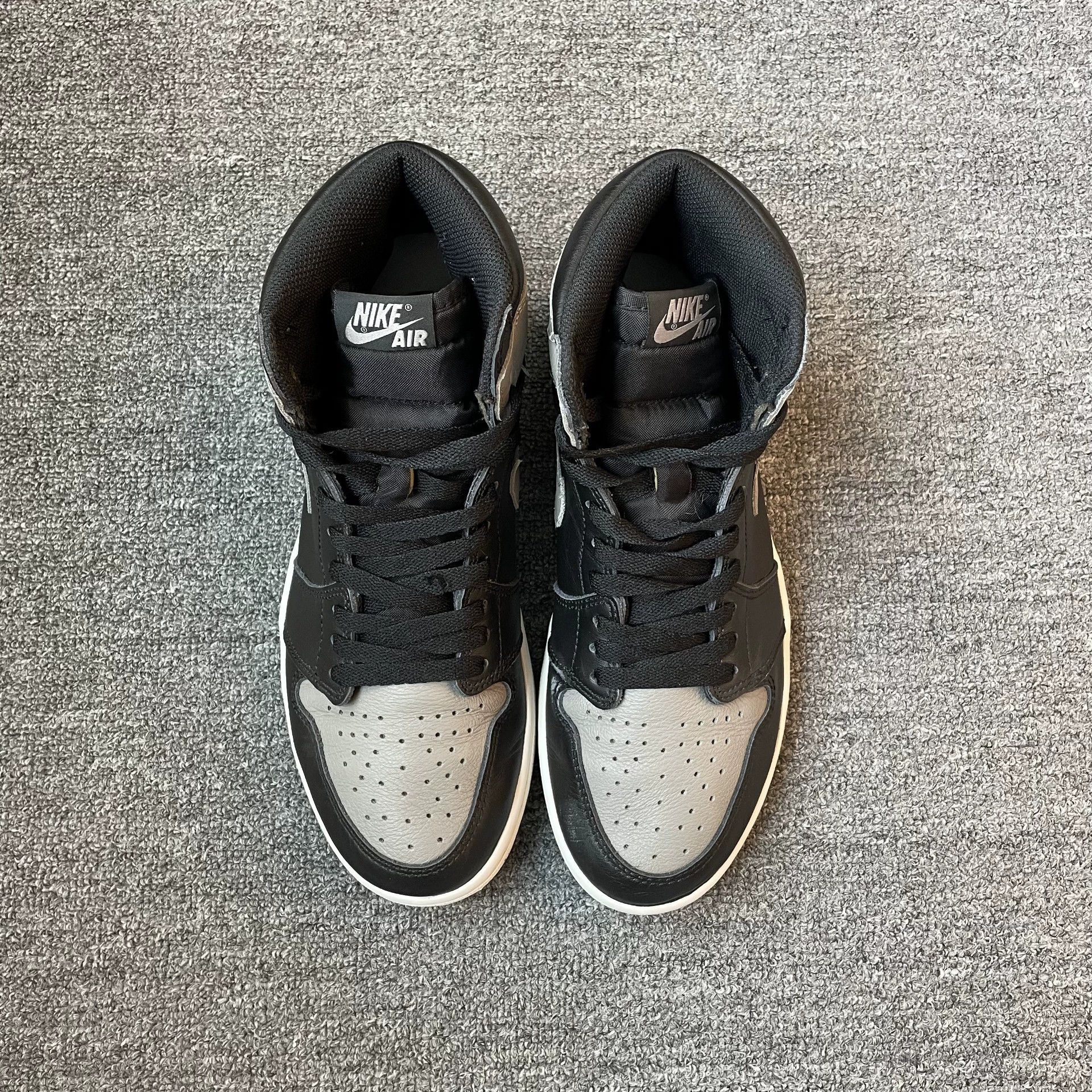 Nike Air Jordan 1 High Shadow Black/Gray 99 New No Box 42.5 Size US 9.5 / EU 42-43 - 2 Thumbnail