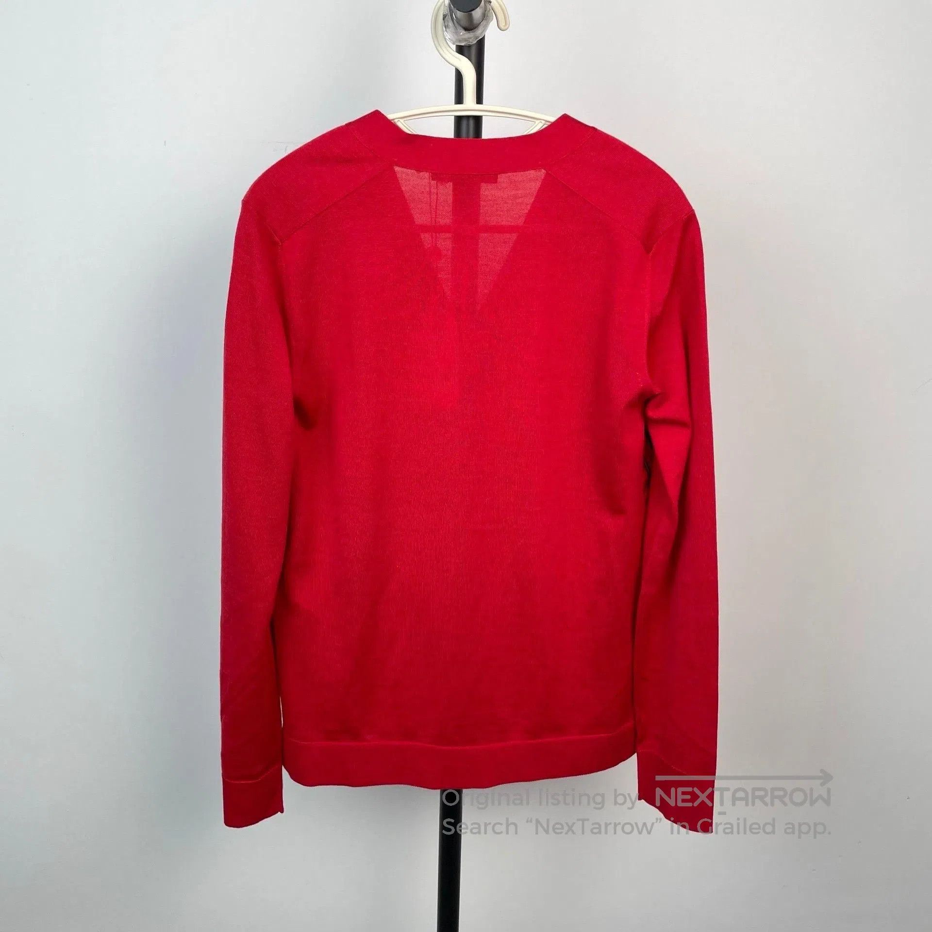 Louis Vuitton Louis Vuitton Red Striped Pearl Button Cardigan. Size XS / US 0-2 / IT 36-38 - 2 Thumbnail