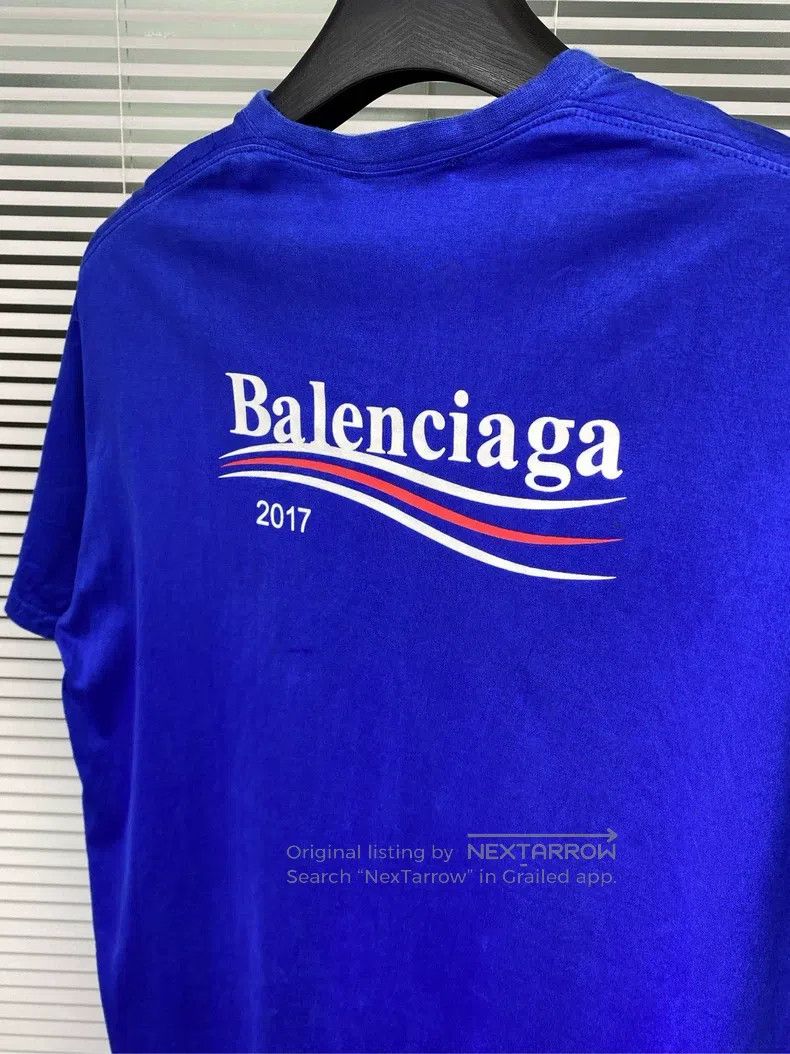 Balenciaga Balenciaga Short-sleeve T-shirt Coke wave print logo blue Size US M / EU 48-50 / 2 - 4 Thumbnail