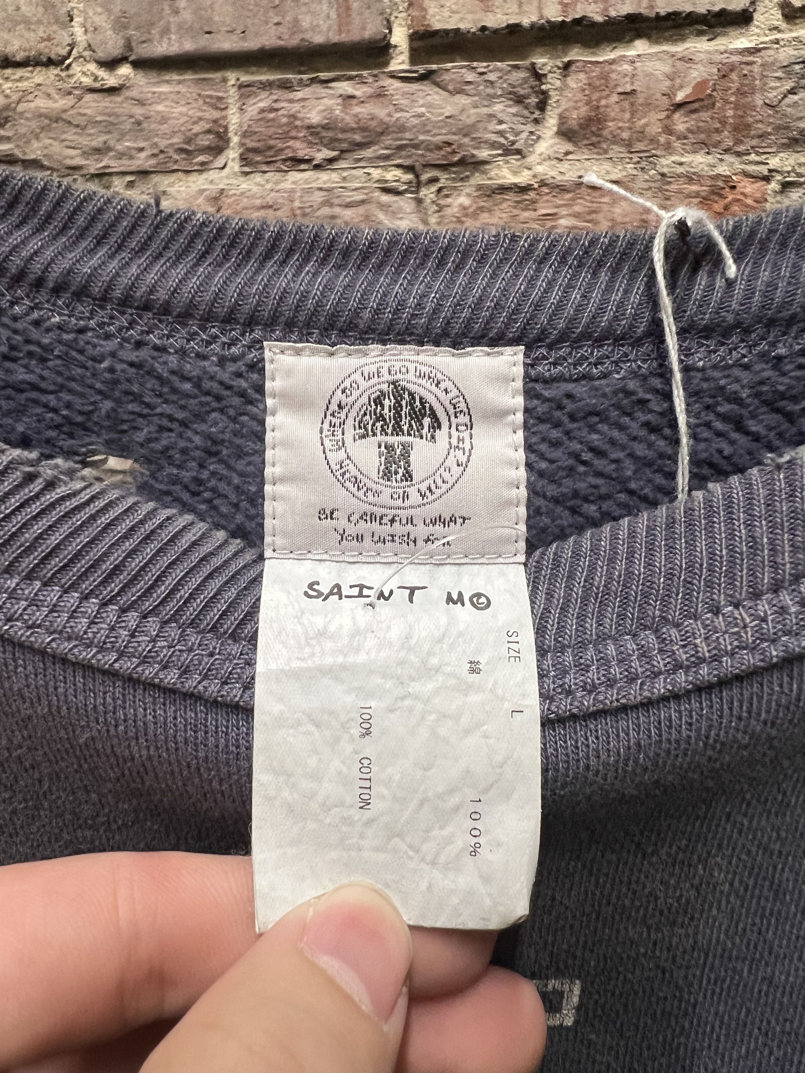 DENIM TEARS × Saint Michael Denim Tears x Saint Michael Saint Tears Crewneck Size US L / EU 52-54 / 3 - 4 Thumbnail