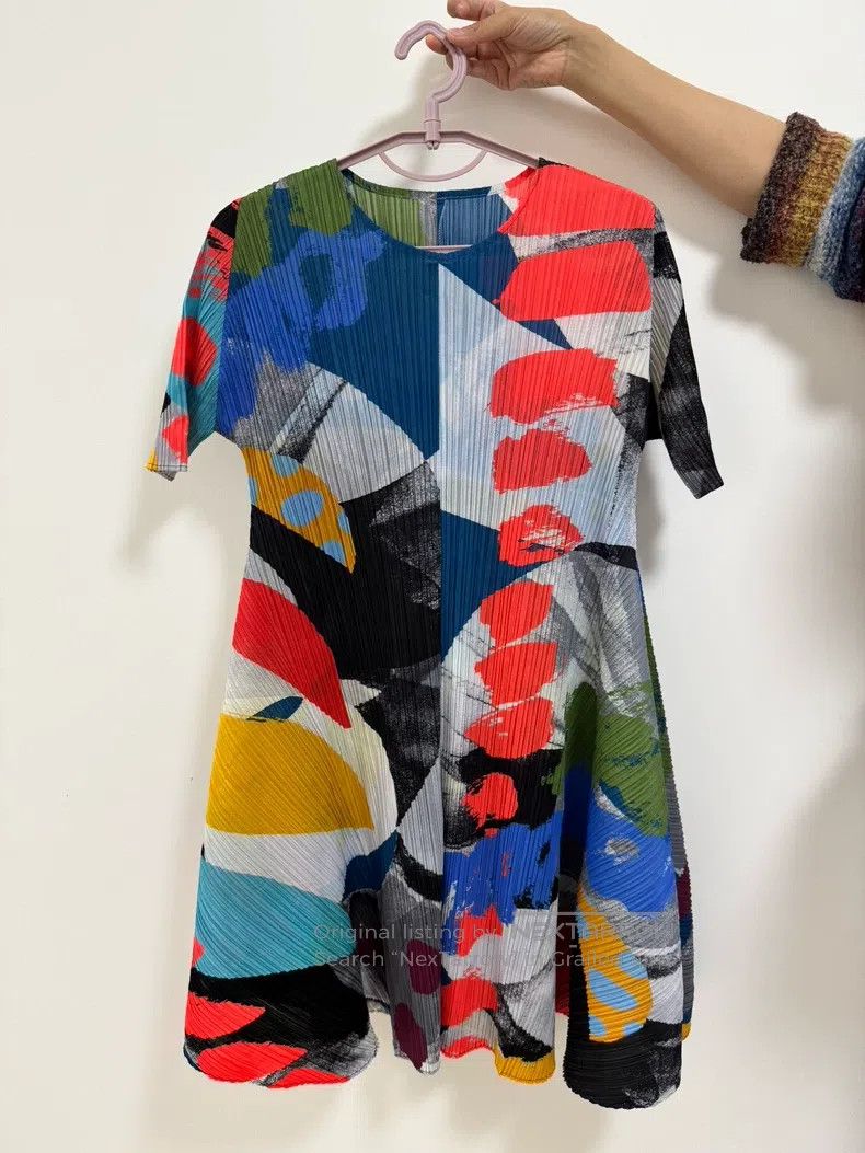 Issey Miyake Issey Miyake Graffiti Dress Size XXL / US 16-18 / IT 52-54 - 1 Thumbnail