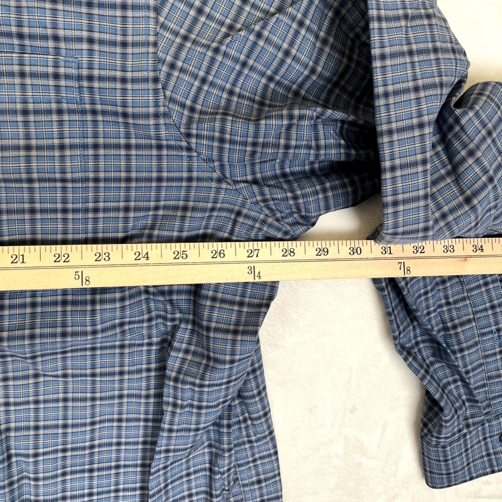 Vintage RedHead Long Sleeve Button Up Shirt Mens 3XL Blue Plaid Casual Work Size US XXL / EU 58 / 5 - 6 Thumbnail