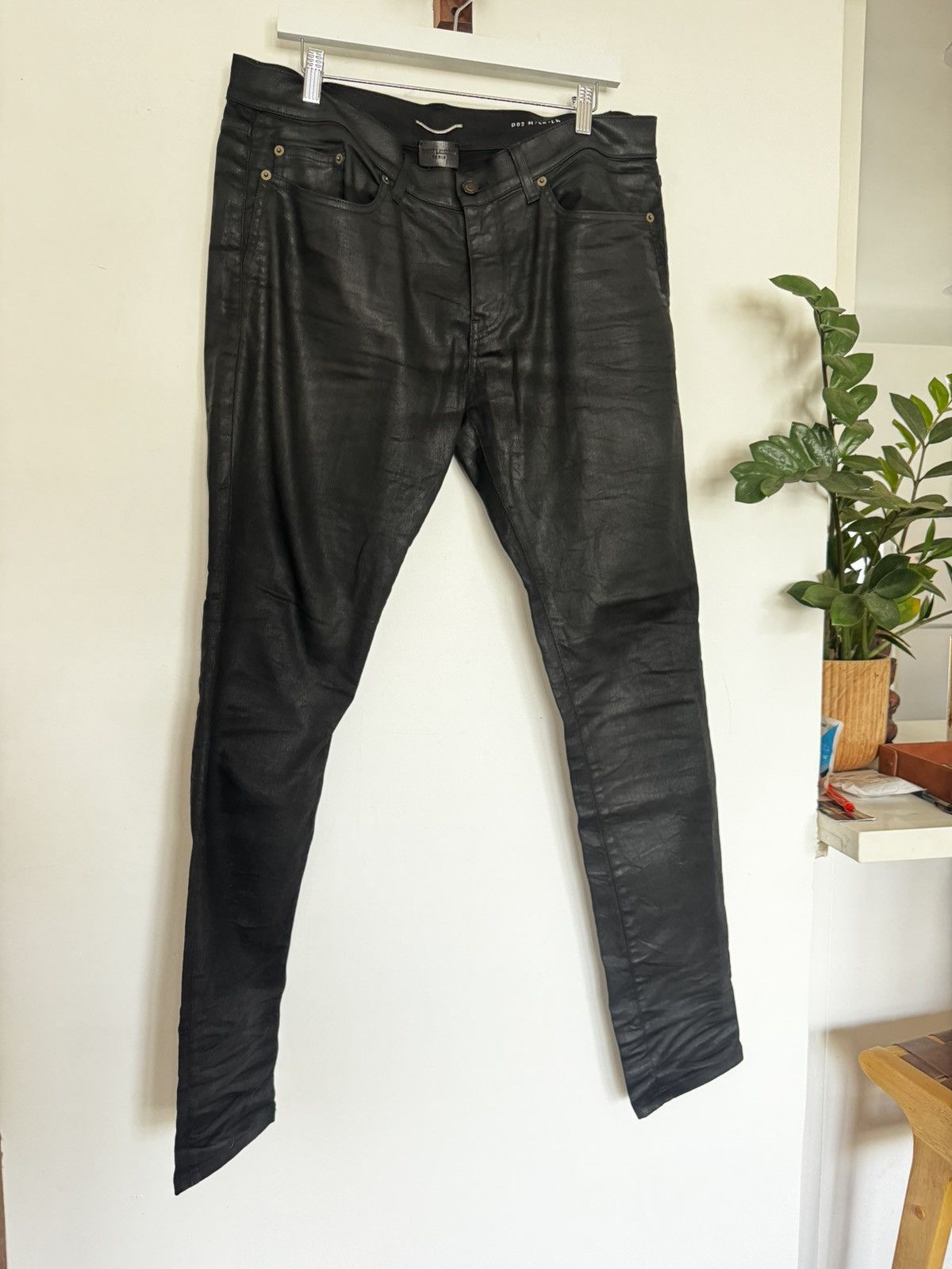 Saint Laurent Paris Heavy Waxed Nightrider d02 Size US 34 / EU 50 - 1 Thumbnail
