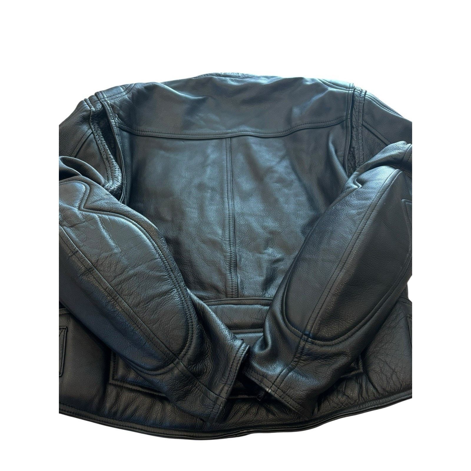 Vintage Fieldsheer Leather Padded Motorcycle Jacket XL 46