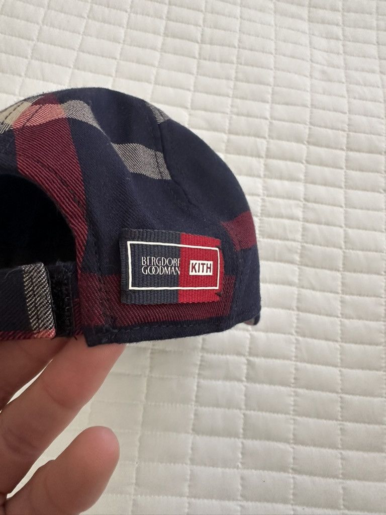 Bergdorf Goodman × Kith Kith for Bergdorf Goodman VF Plaid Cap Navy/Red Size ONE SIZE - 2 Thumbnail