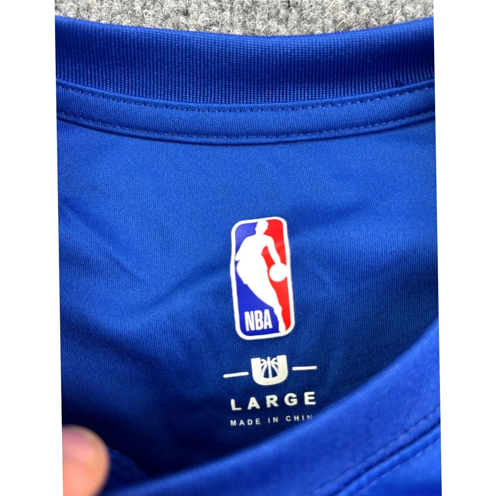 NBA NBA Golden State Warriors Sleeveless Shirt Mens L Blue Curry 30 Basketball Tank Jersey Crew Neck/Diagonally Colorblock Logo Size US L / EU 52-54 / 3 - 2 Thumbnail
