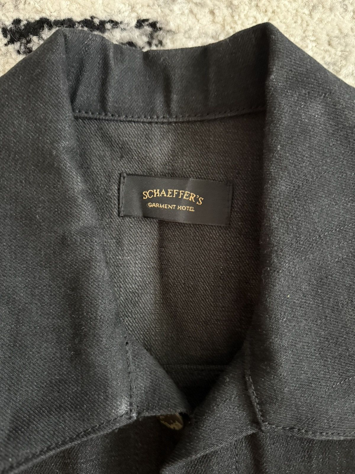 Schaeffers Garment Hotel SULFUR BLACK - DENIM JACKET Size US M / EU 48-50 / 2 - 3 Thumbnail