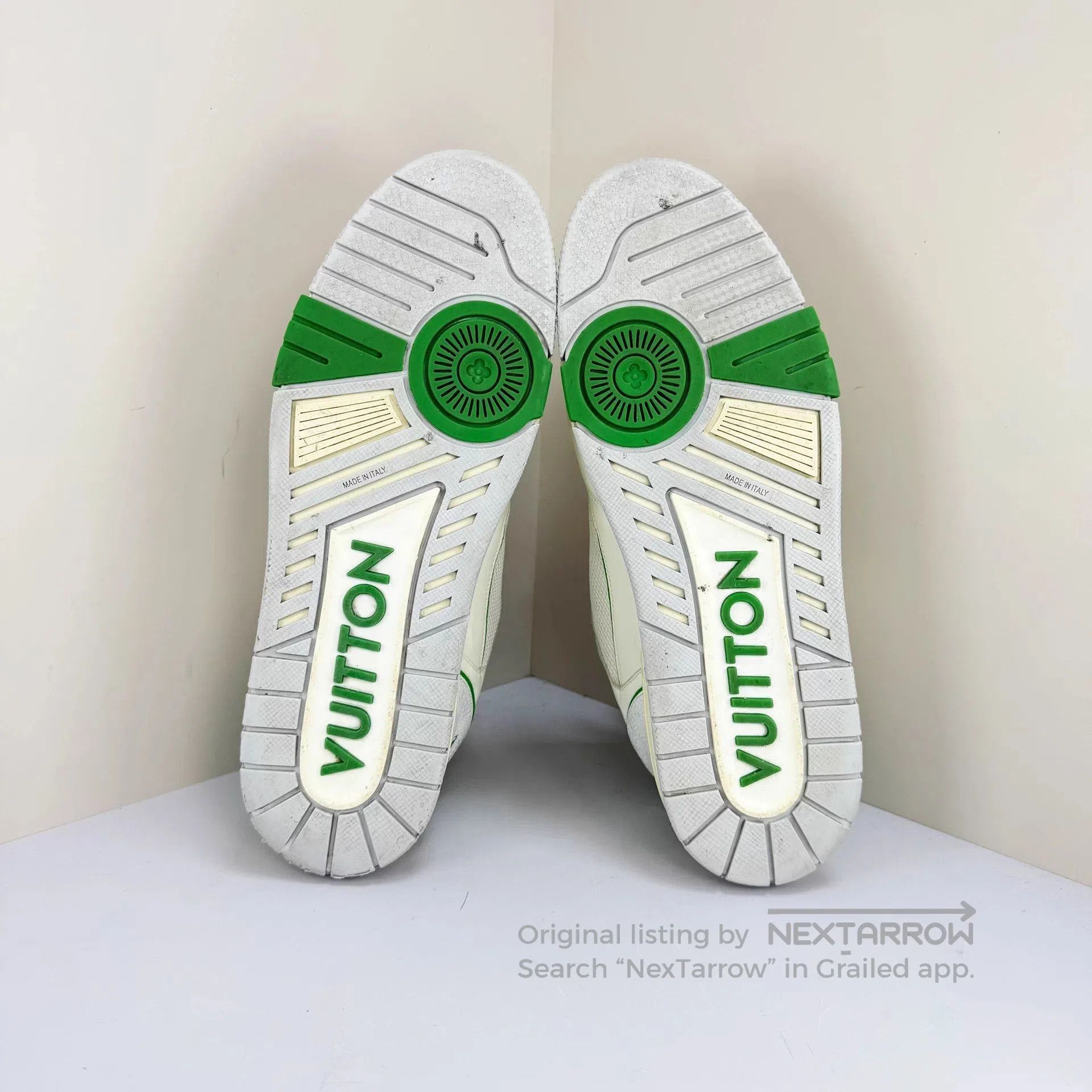 Louis Vuitton Green Low-Top Sneakers Size 10. Size US 10 / EU 43 - 5 Thumbnail