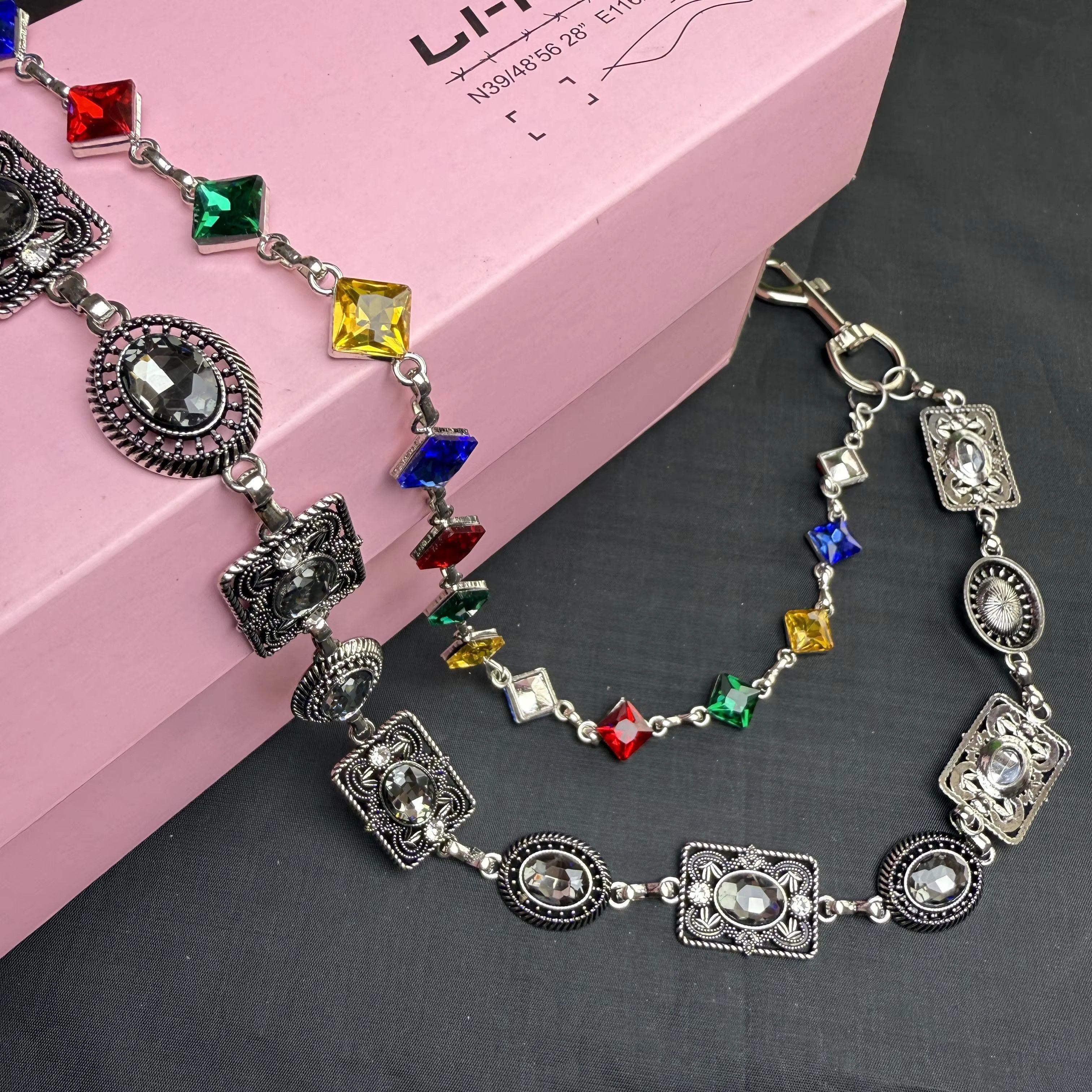Jewelry 2 Layer Waist Punk Wallet Chain Pant Waist Size ONE SIZE - 3 Thumbnail