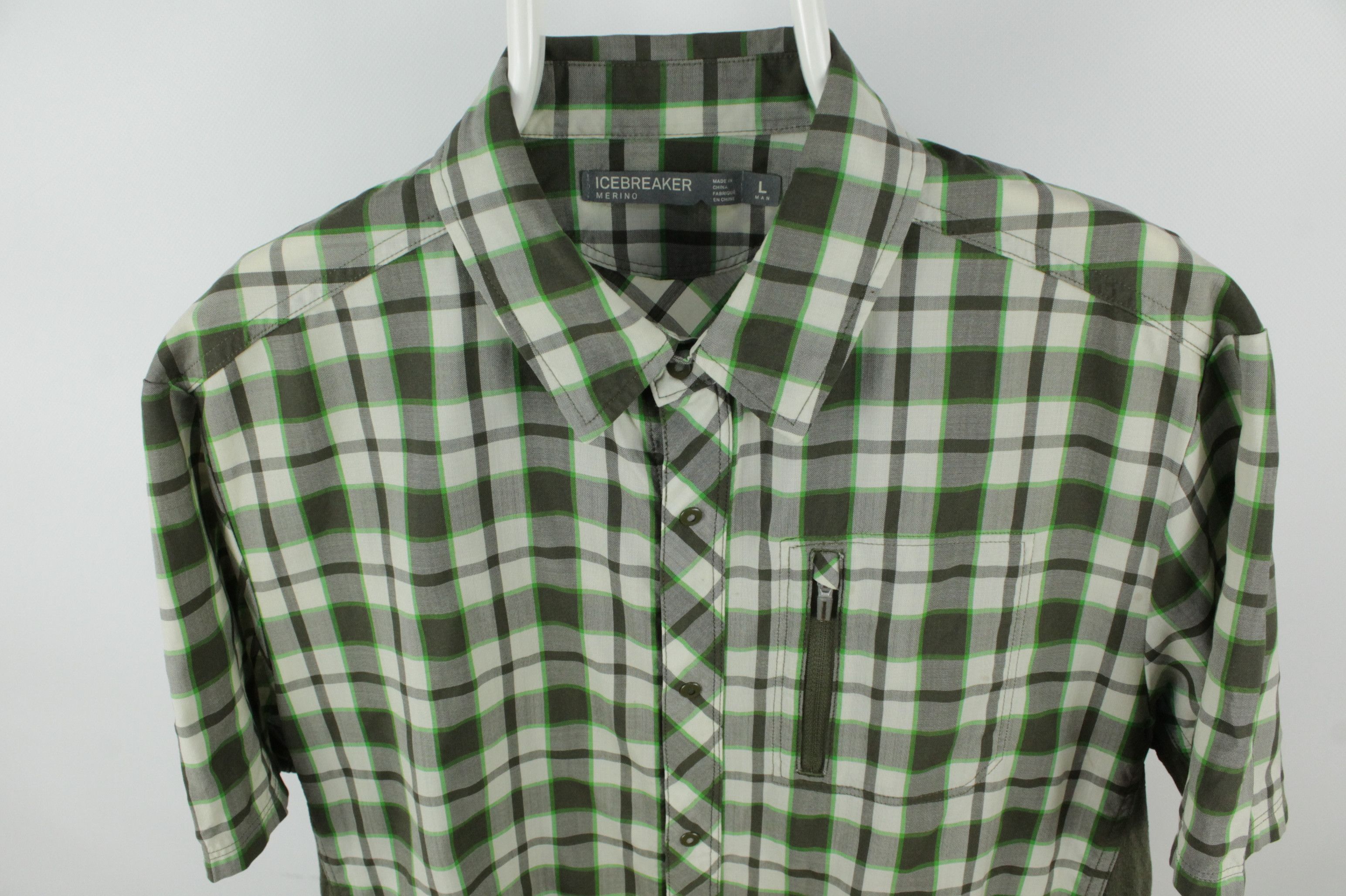Icebreaker Icebreaker Compass Merino S/S Plaid Shirt Men's Size US L / EU 52-54 / 3 - 2 Thumbnail