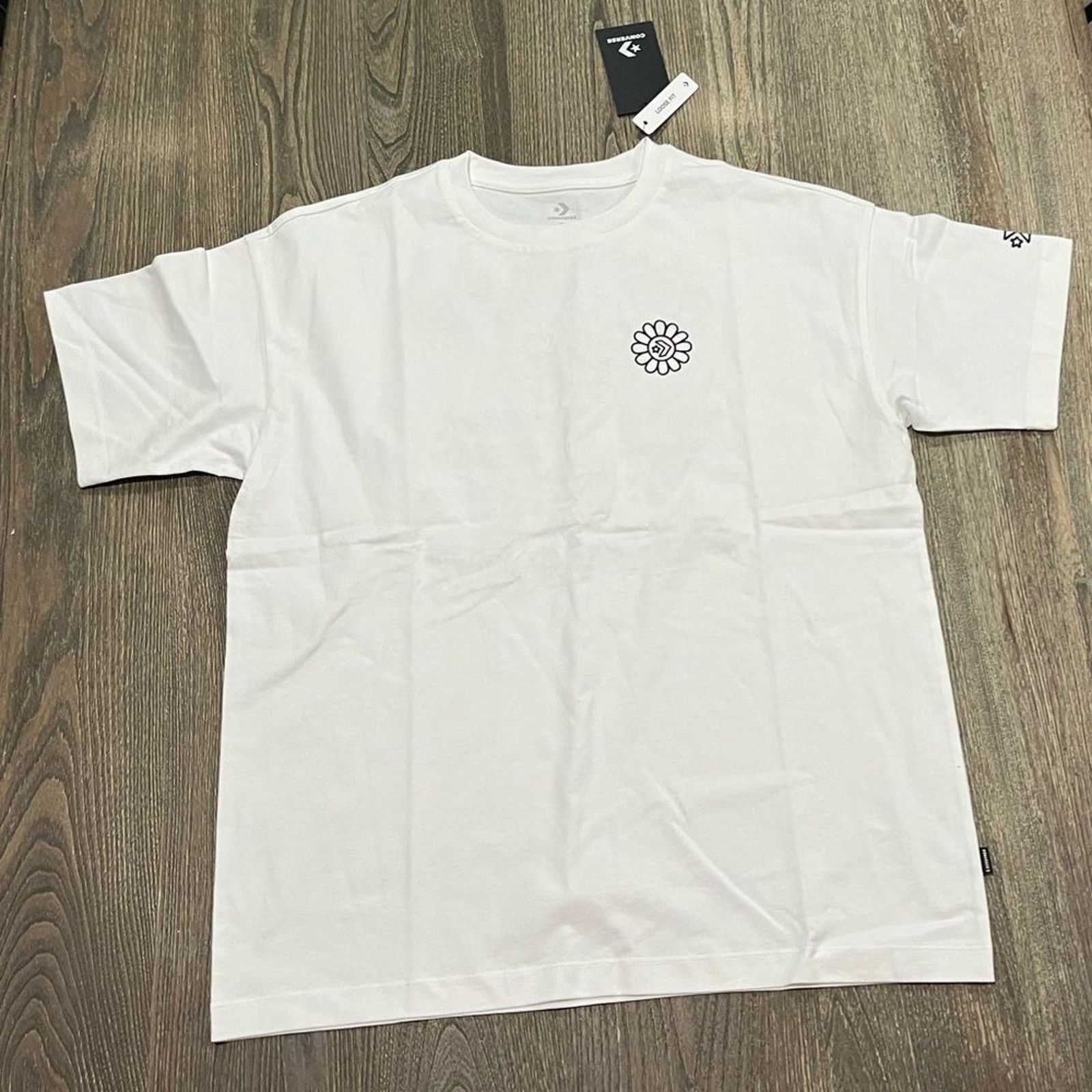 Converse NWT Converse Let's Grow Doodle T-Shirt White Size Small Size S / US 4 / IT 40 - 1 Thumbnail
