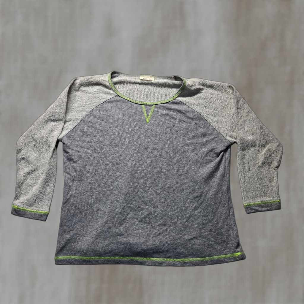 Vintage Bobby Brooks Sweater Pullover 3/4 Sleeve Adult Women 3X Gray Lightweight Cotton Blend Knit Round Neck Pullover Women Size XXL / US 16-18 / IT 52-54 - 1 Thumbnail