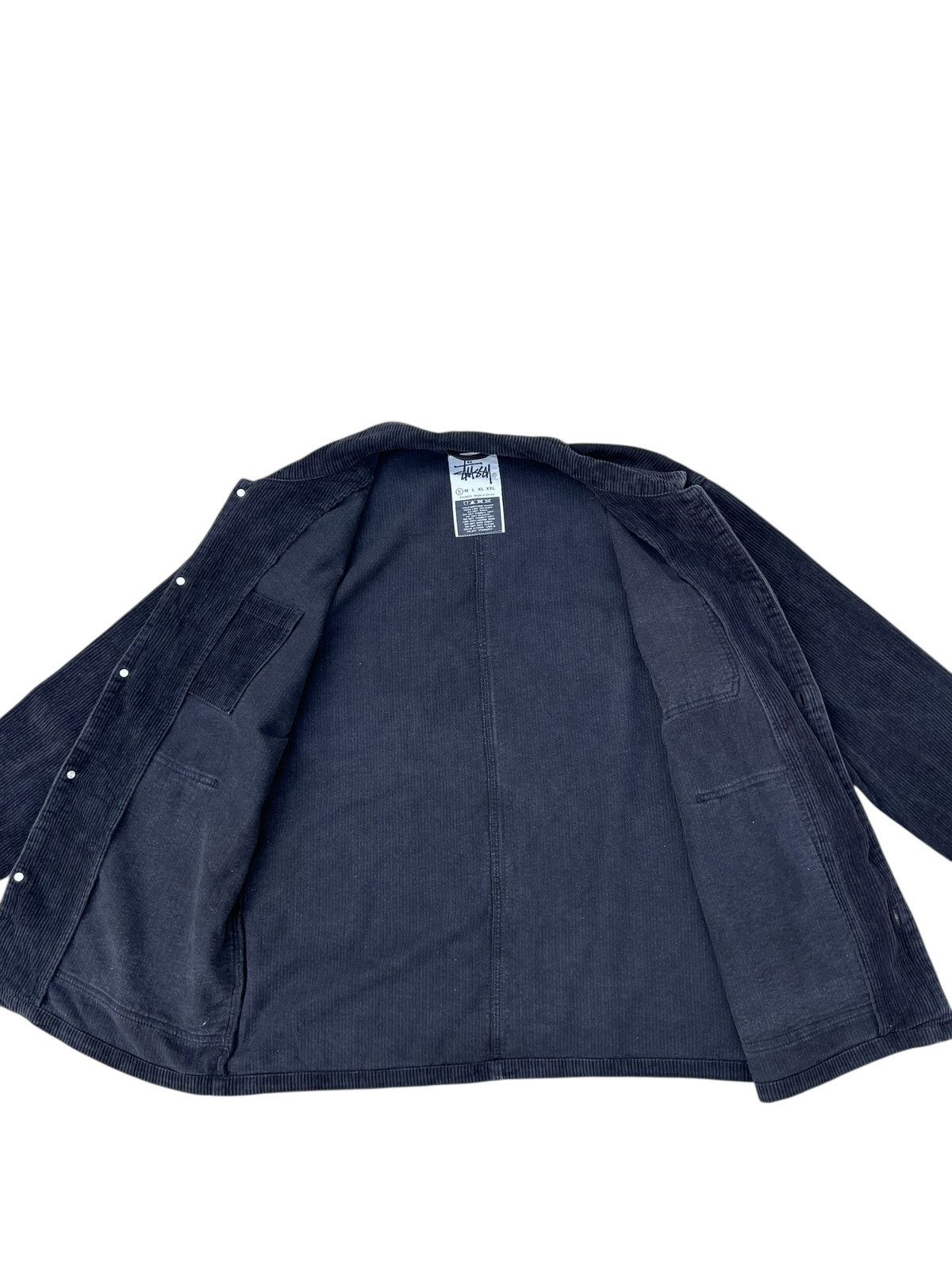 Stussy Vintage Y2K Stussy Fade Black 4 Pocket Corduroy Jacket Size US M / EU 48-50 / 2 - 14 Thumbnail